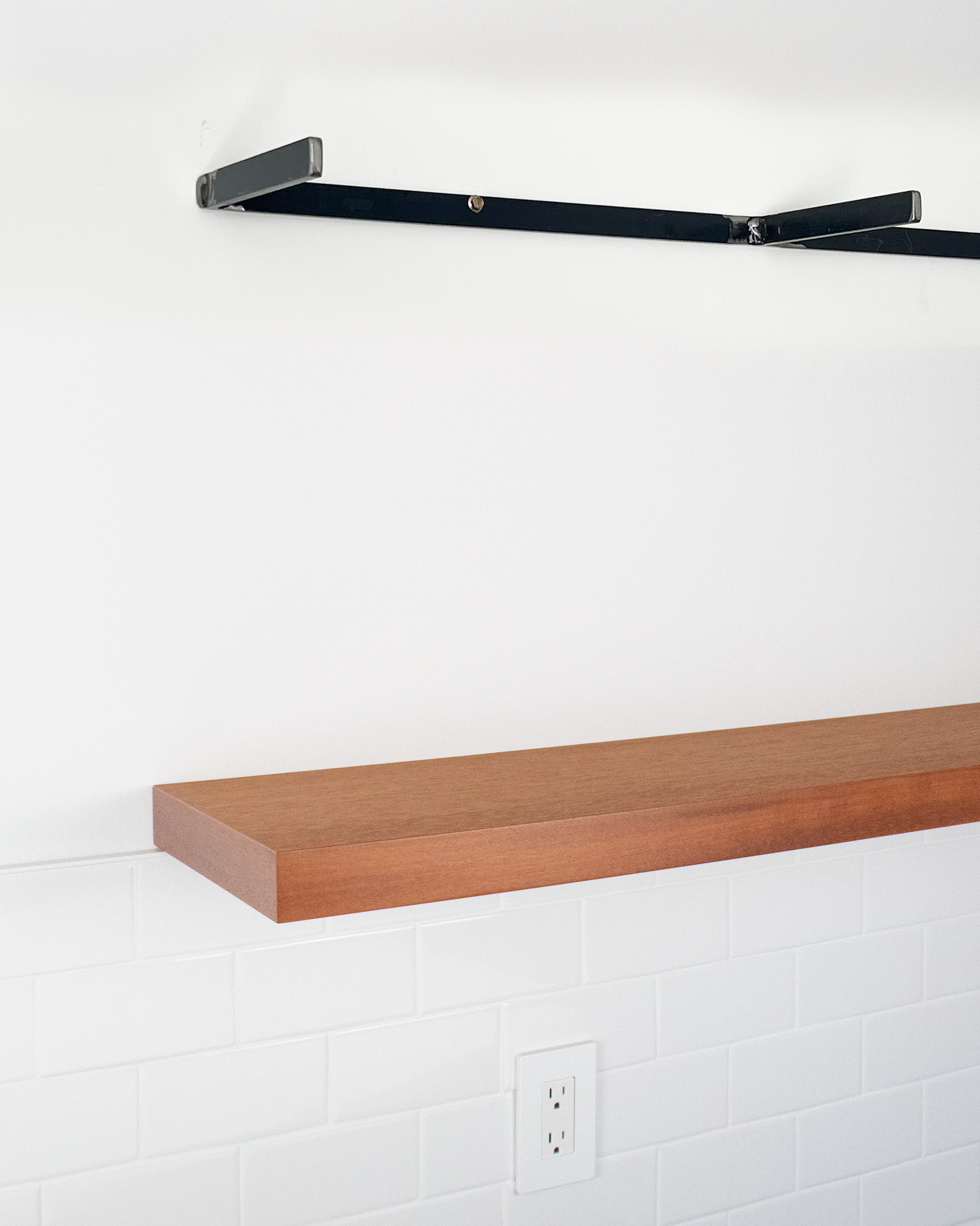 African Mahogany Floating Shelves 1.75” thick