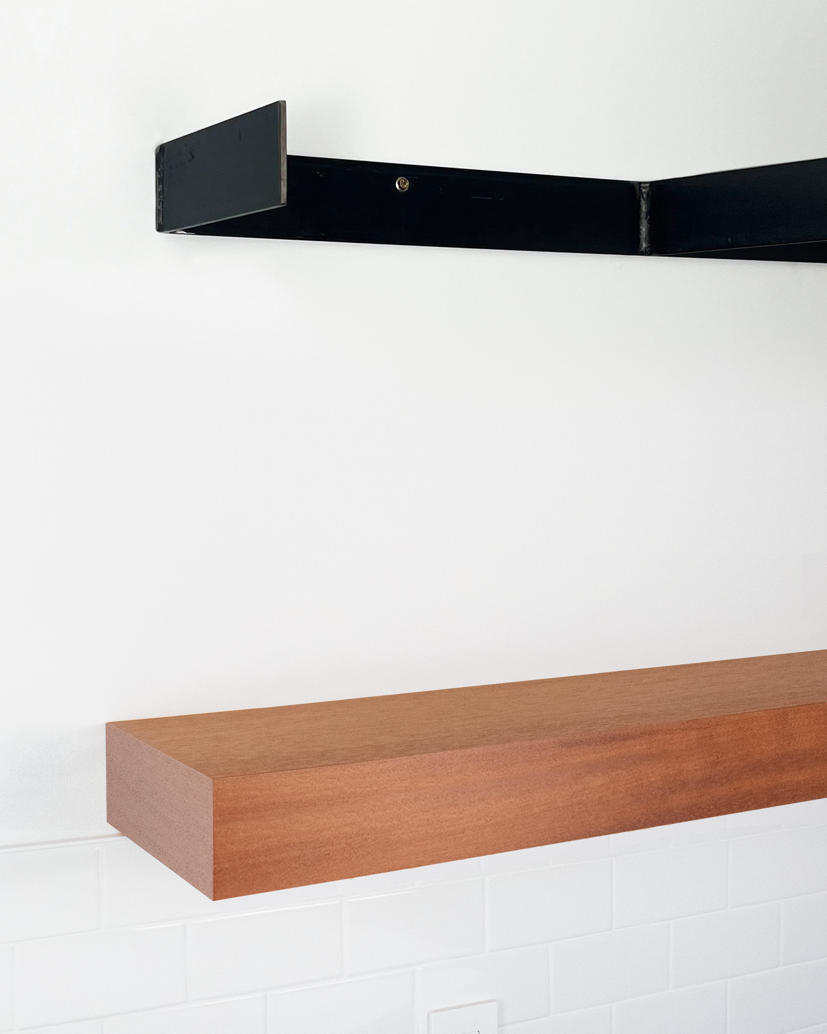 African Mahogany Floating Shelves 2-4" thick