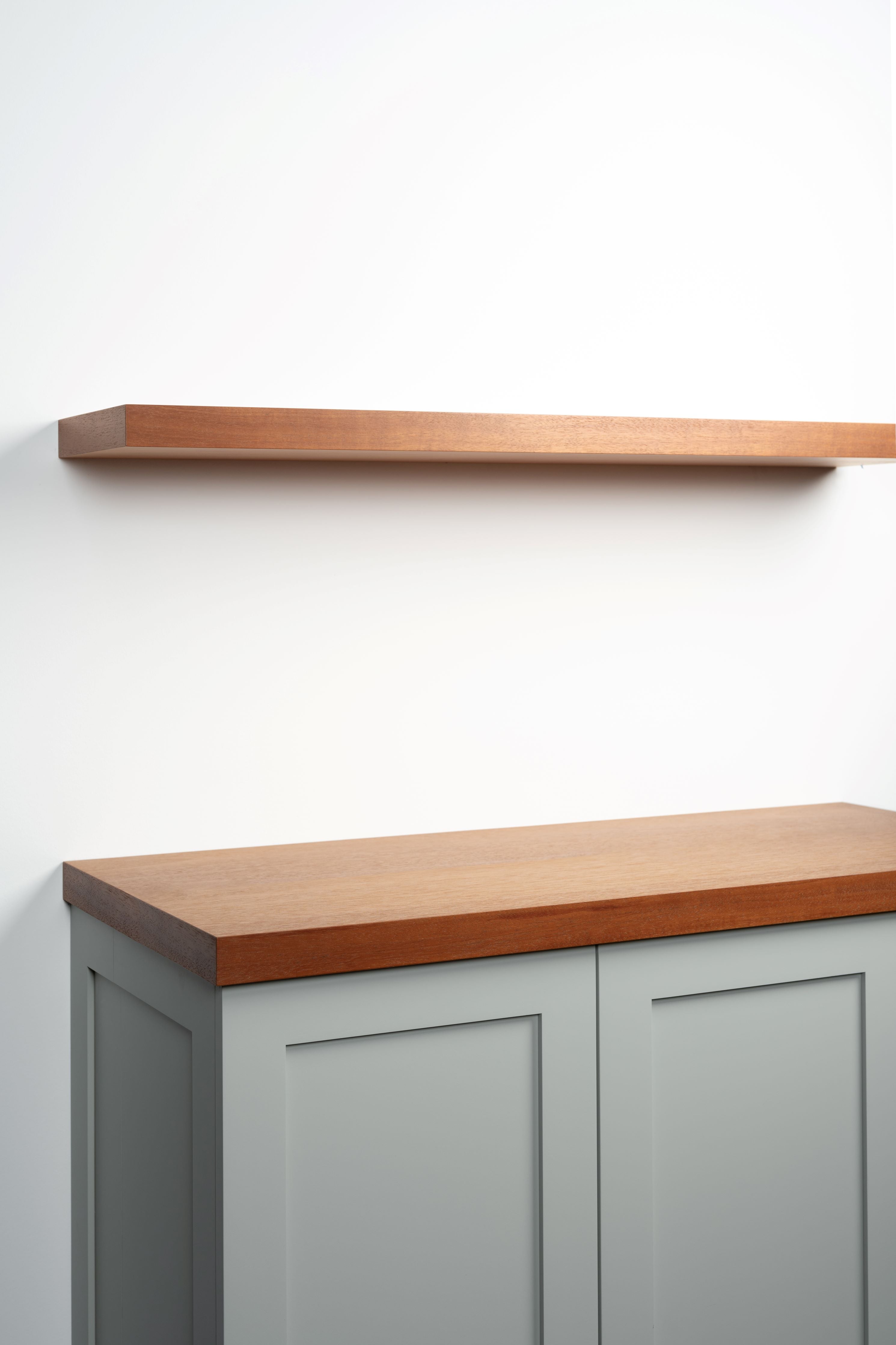 African Mahogany 2-4" thick Cabinet Top / Slab Shelf