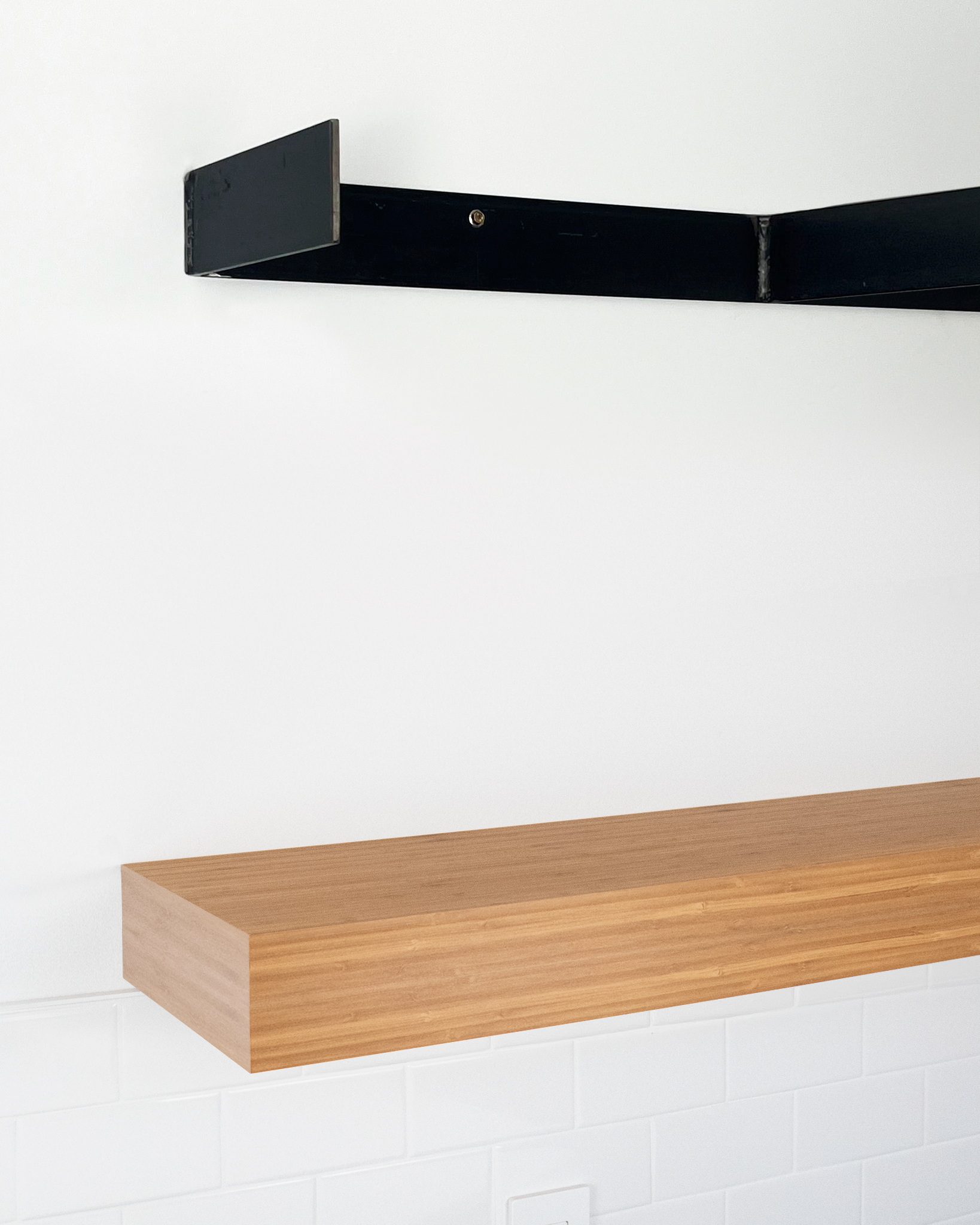Bamboo Floating Shelves 2-4" thick
