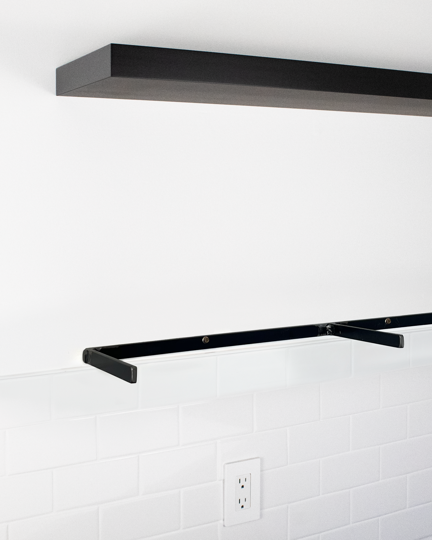 Black Floating Shelves 1.75" thick