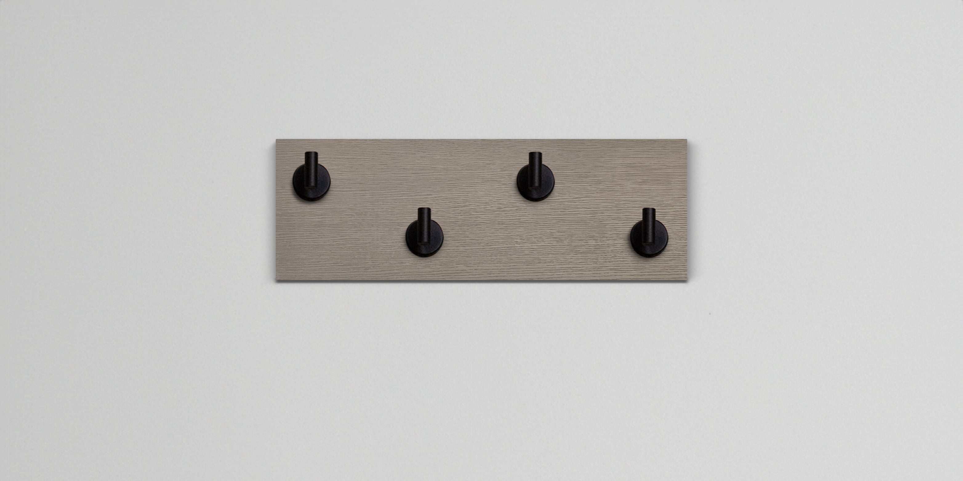 Driftwood Grey Oak Hook Wall Rack