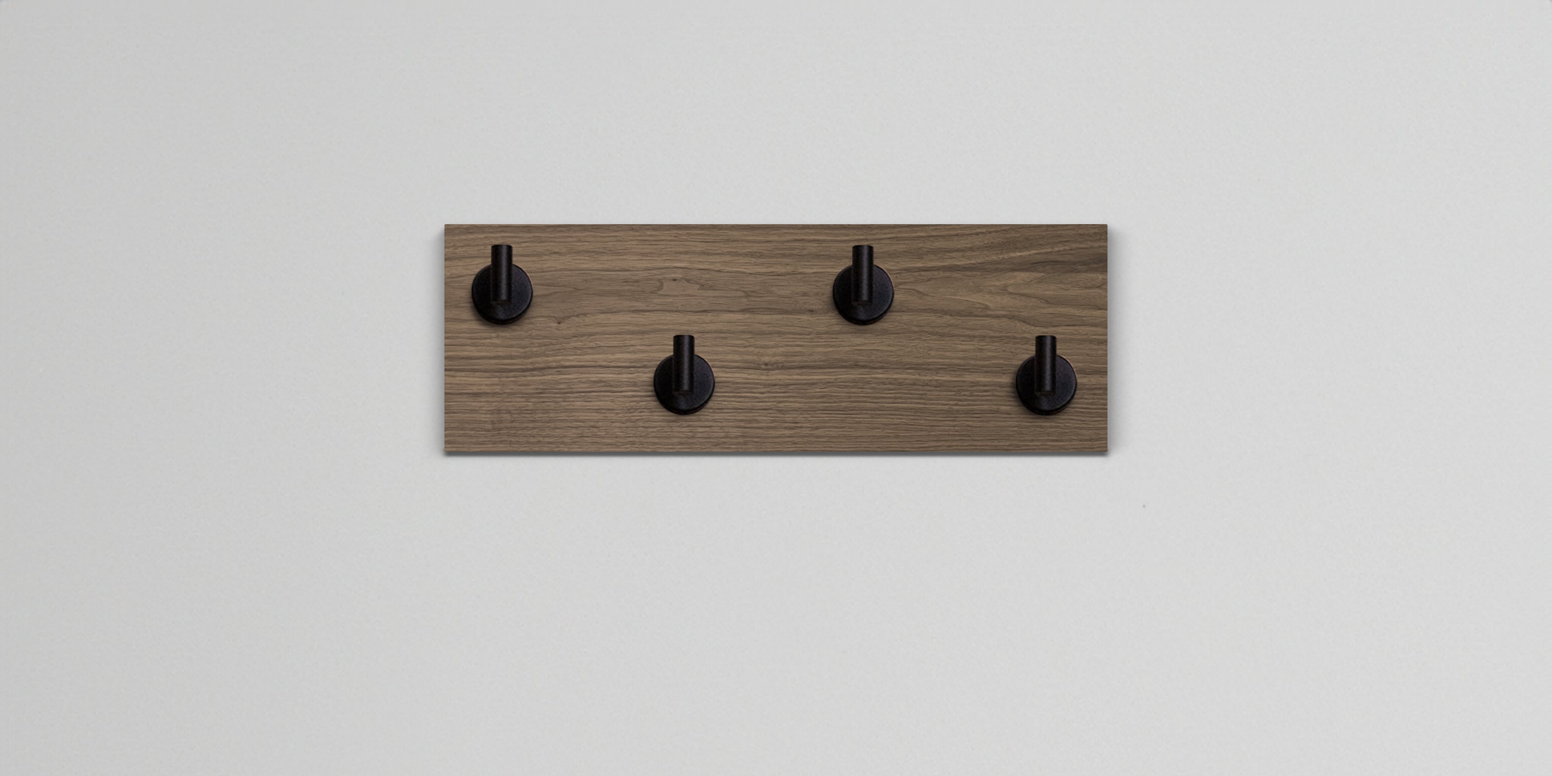 Walnut Hook Wall Rack