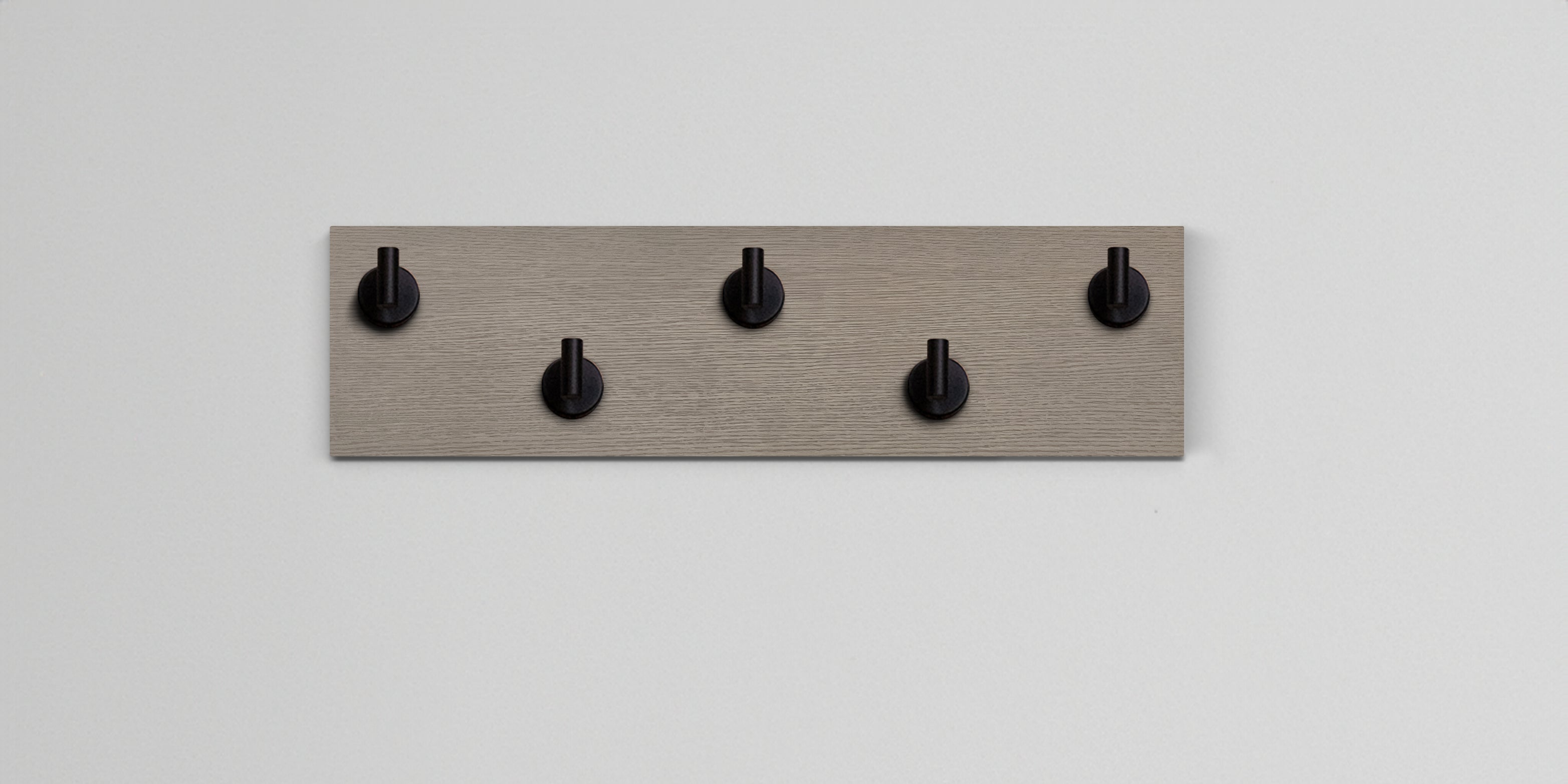 Driftwood Grey Oak Hook Wall Rack