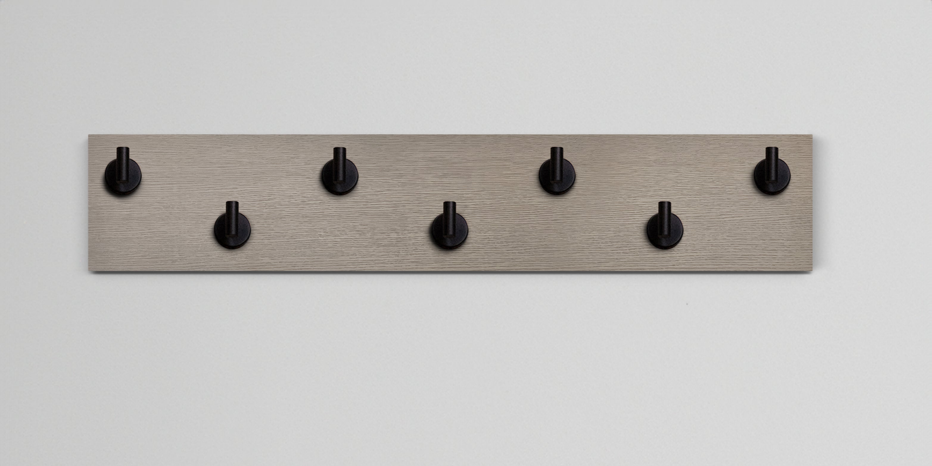 Driftwood Grey Oak Hook Wall Rack