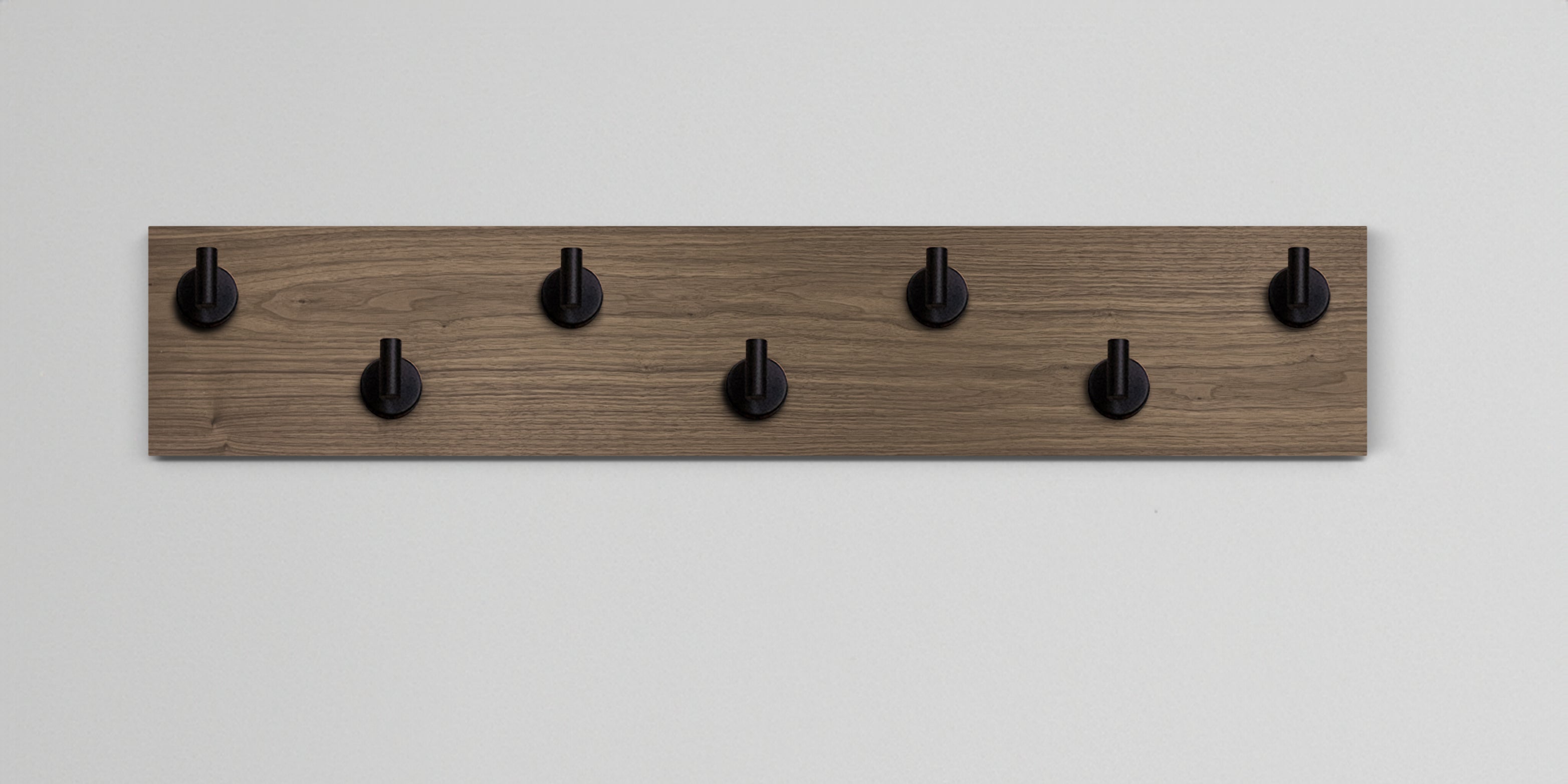 Walnut Hook Wall Rack