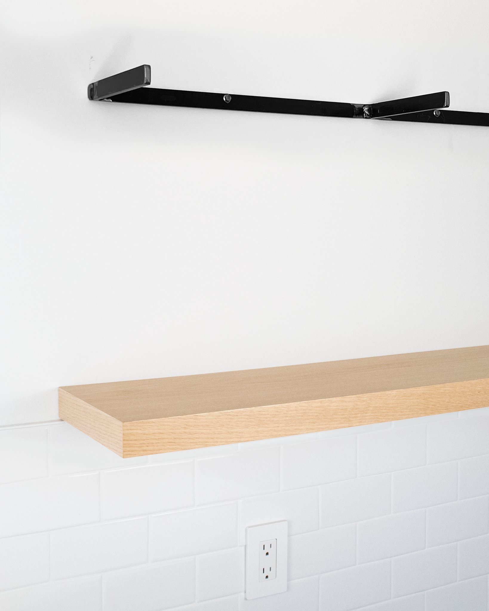 Bleached Oak Floating Shelves 1.75" thick