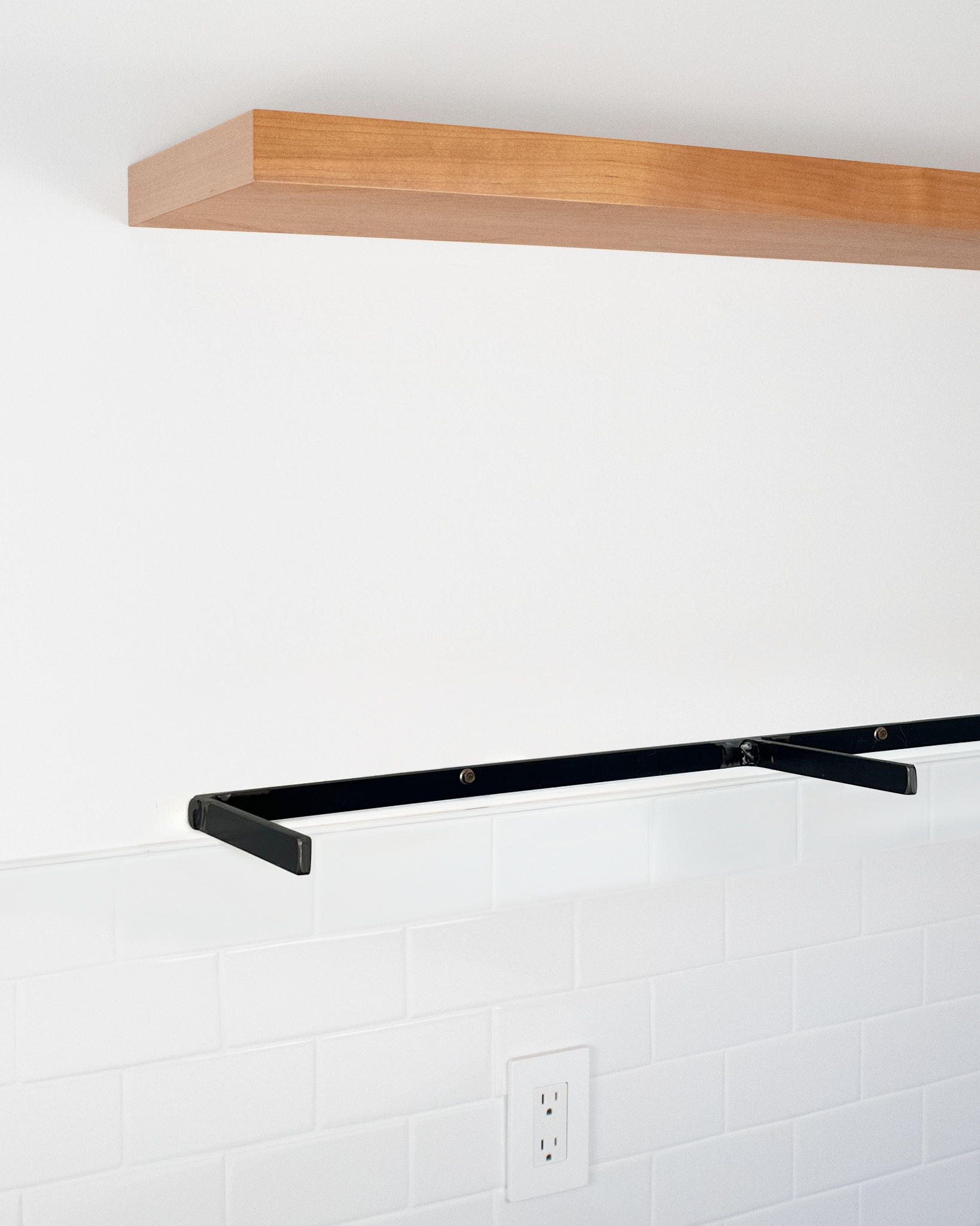 Cherry Floating Shelves Quick Ship