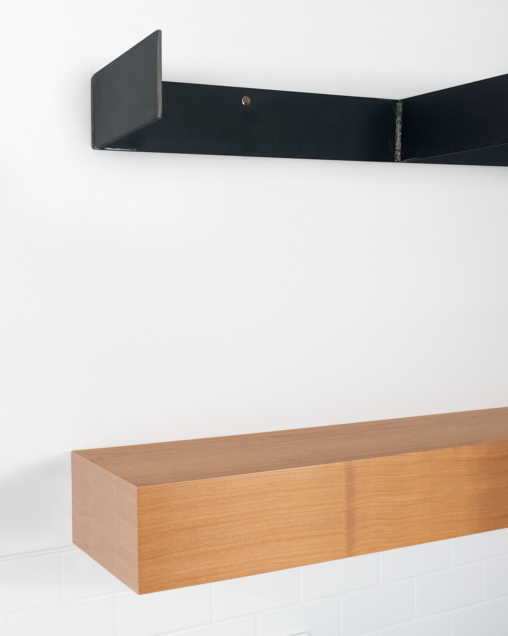 Cherry Floating Shelves 4.1-6" thick