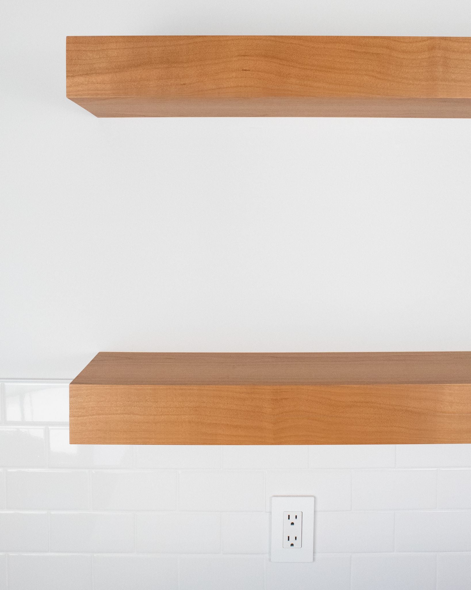 Cherry Floating Shelves 2-4" thick