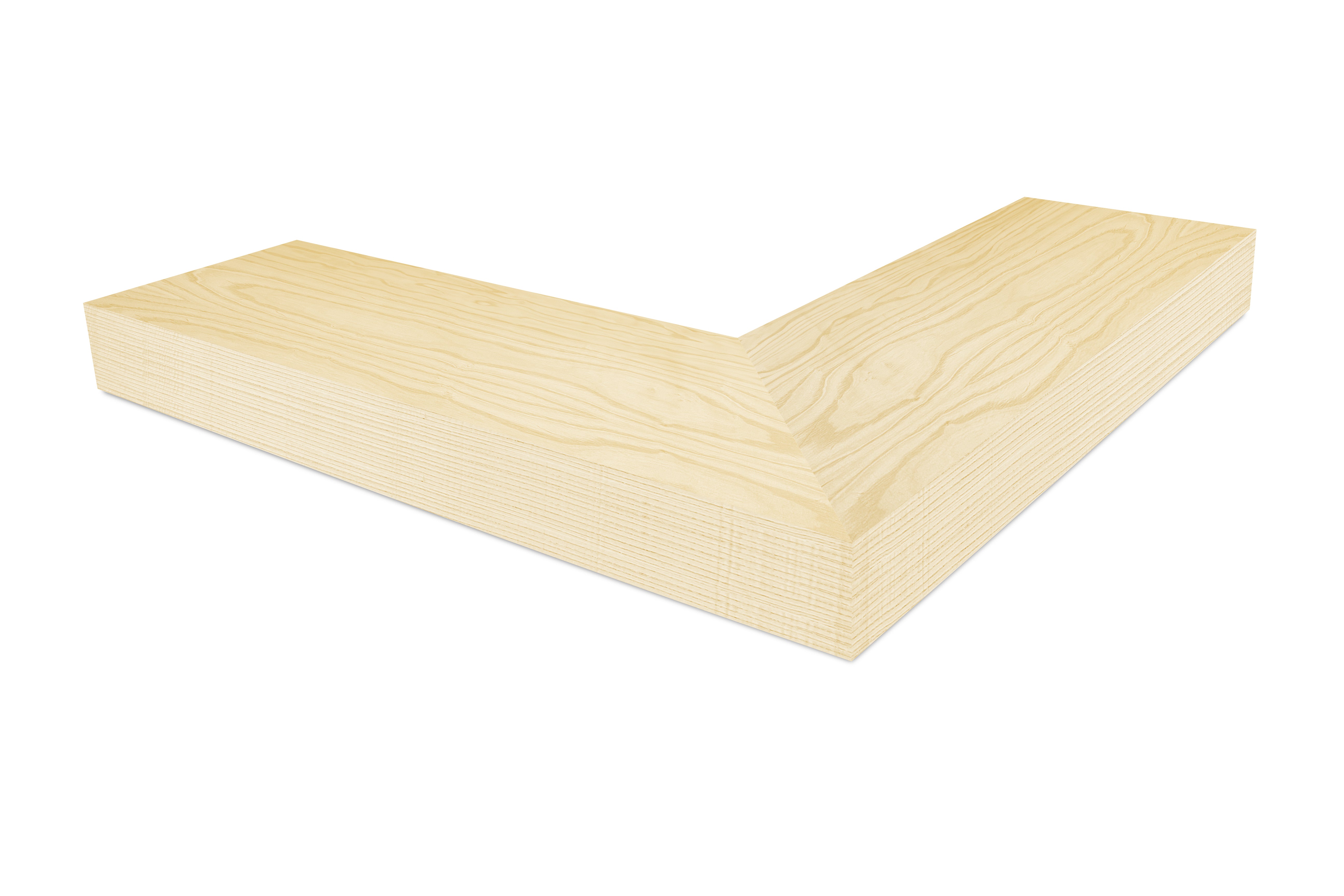 Ash Corner Shelves 2-4" thick