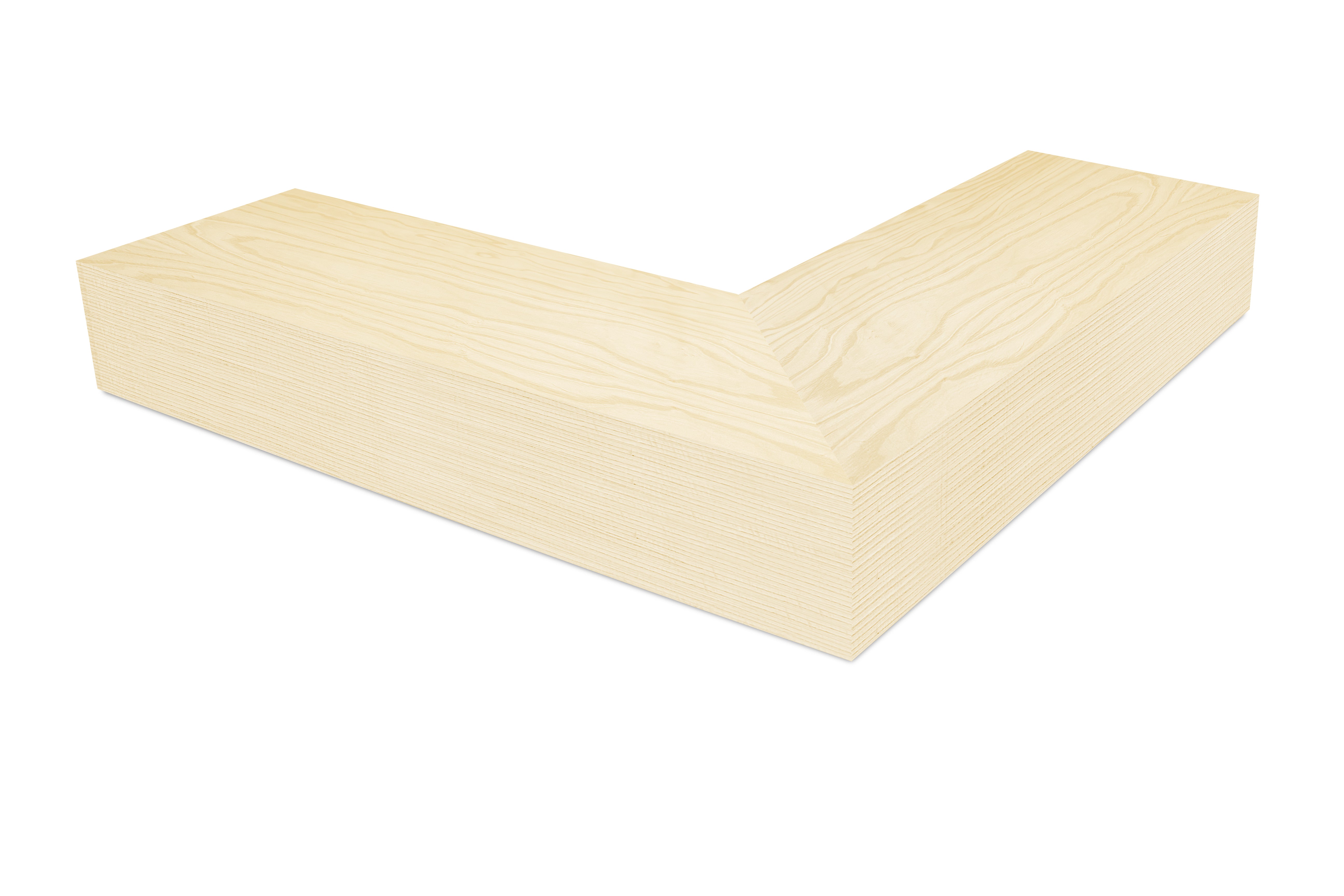 Ash Corner Shelves 4.1-6" thick
