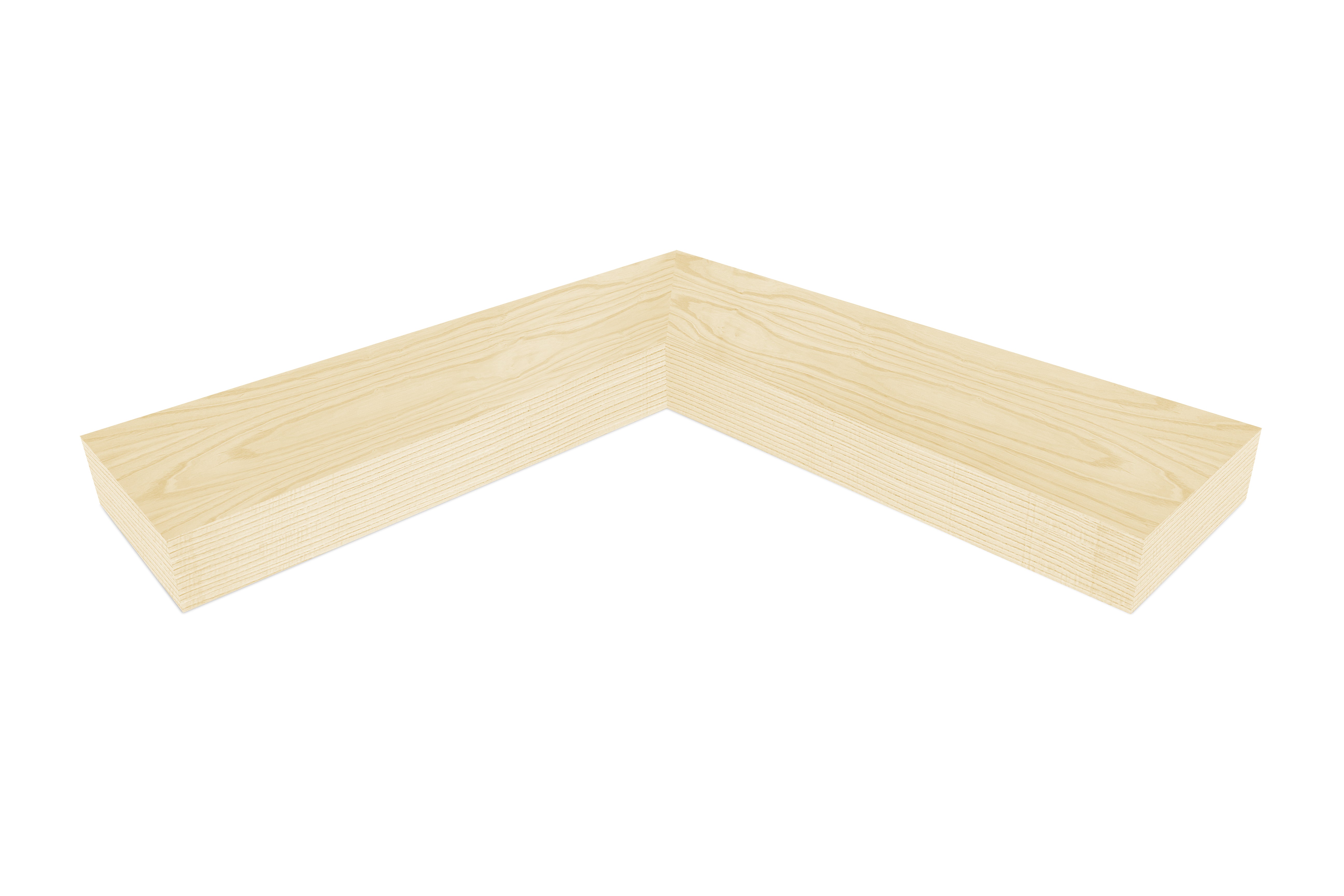 Ash Corner Shelves 2-4" thick