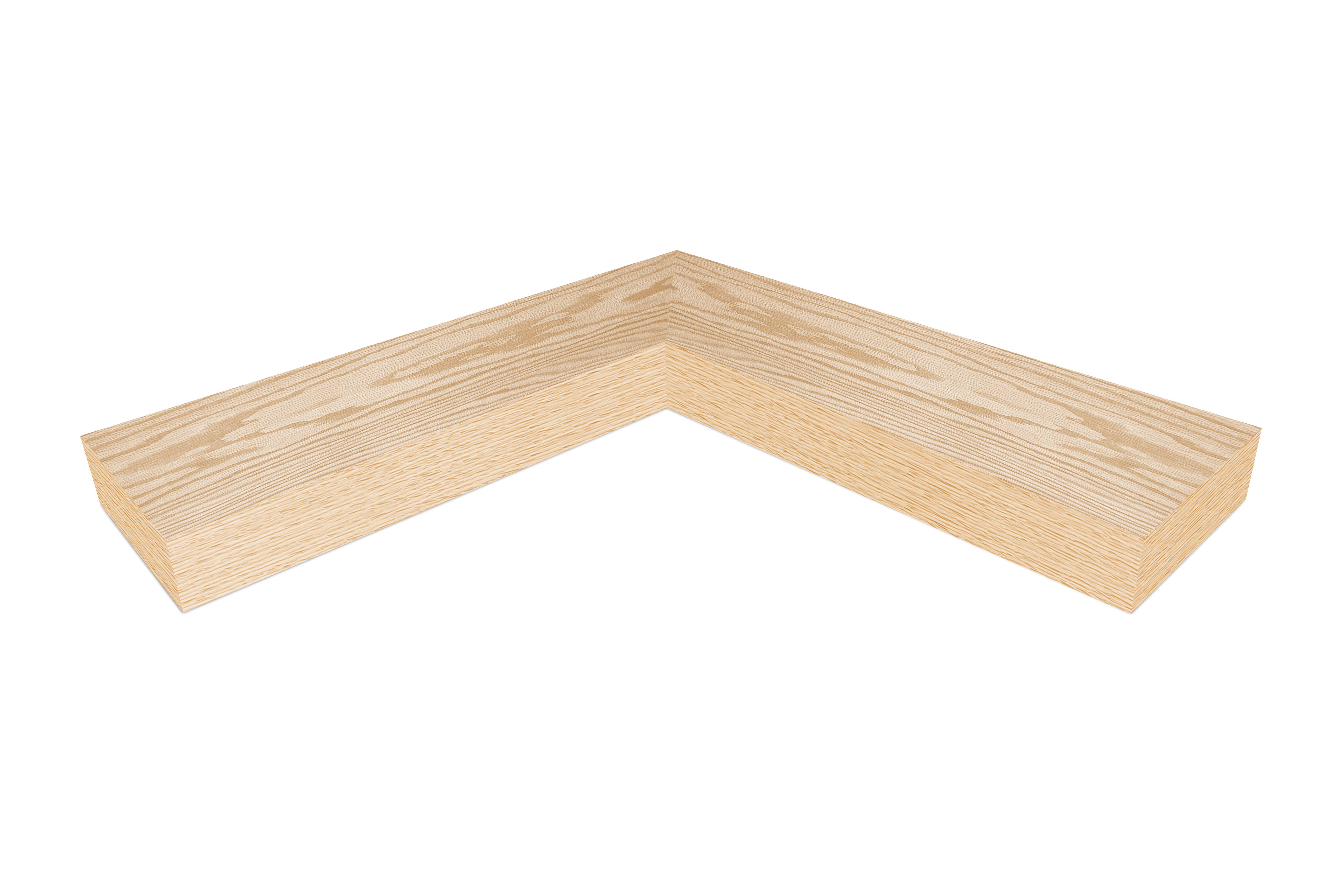 Red Oak Corner Shelves 2-4" thick