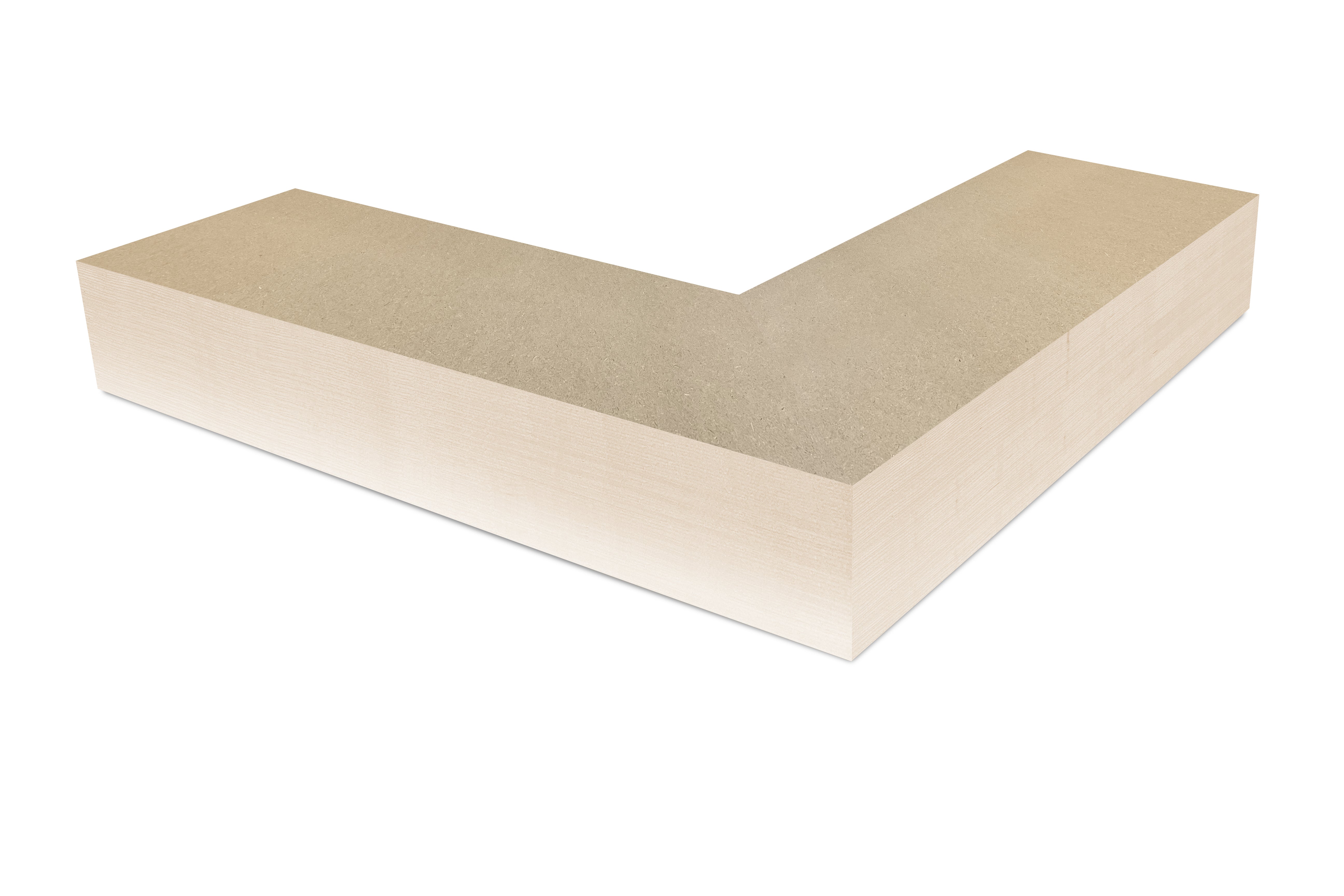 U-Paint MDF Corner Shelves 4.1-6" thick