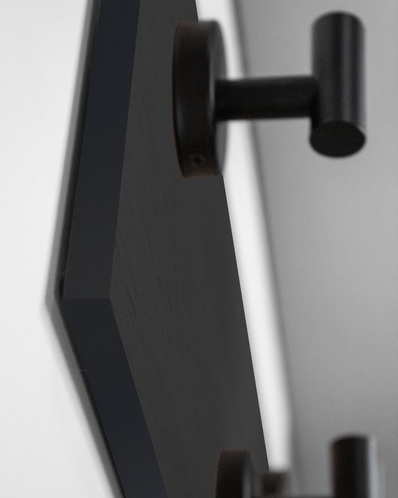 Chocolate-Espresso Oak Hook Wall Rack