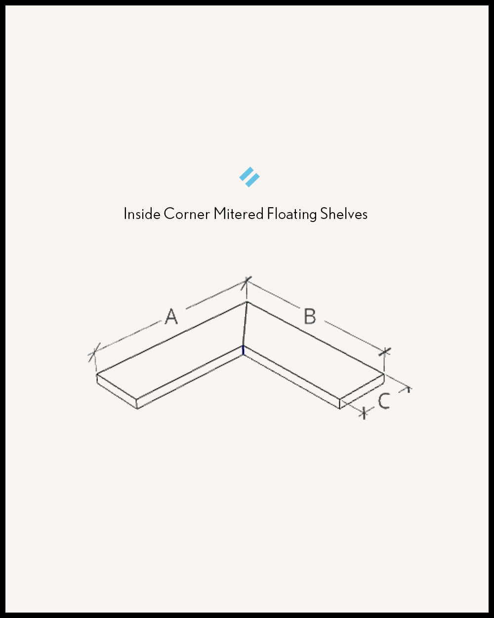 Cherry Corner Shelves 4.1-6" thick