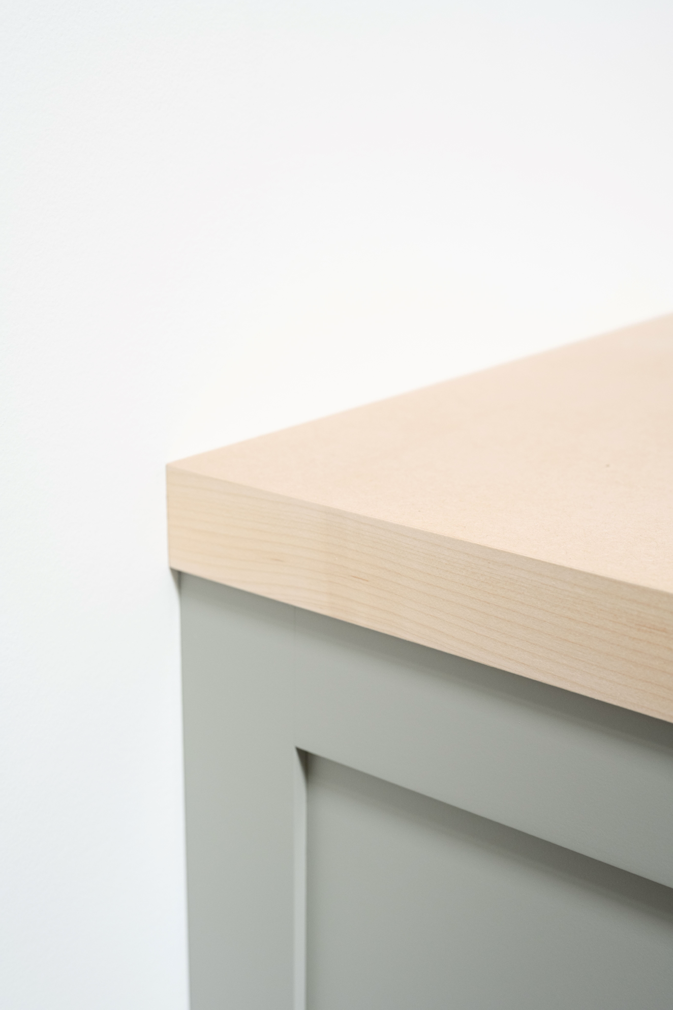 MDF table surface closeup