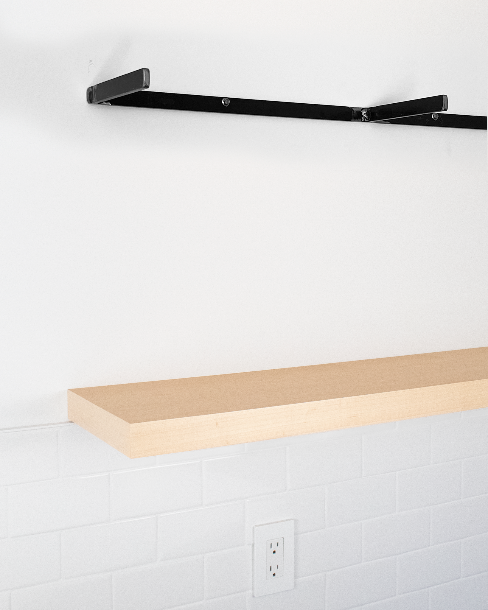 Maple Floating Shelves Quick Ship