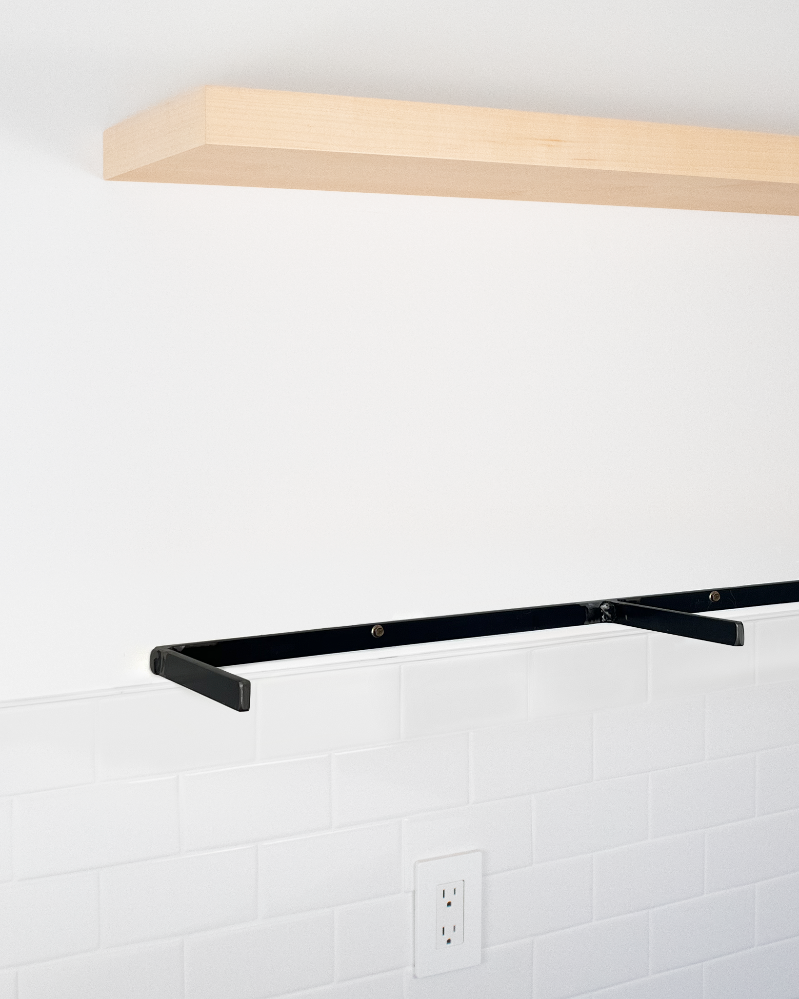 Maple Floating Shelves Quick Ship