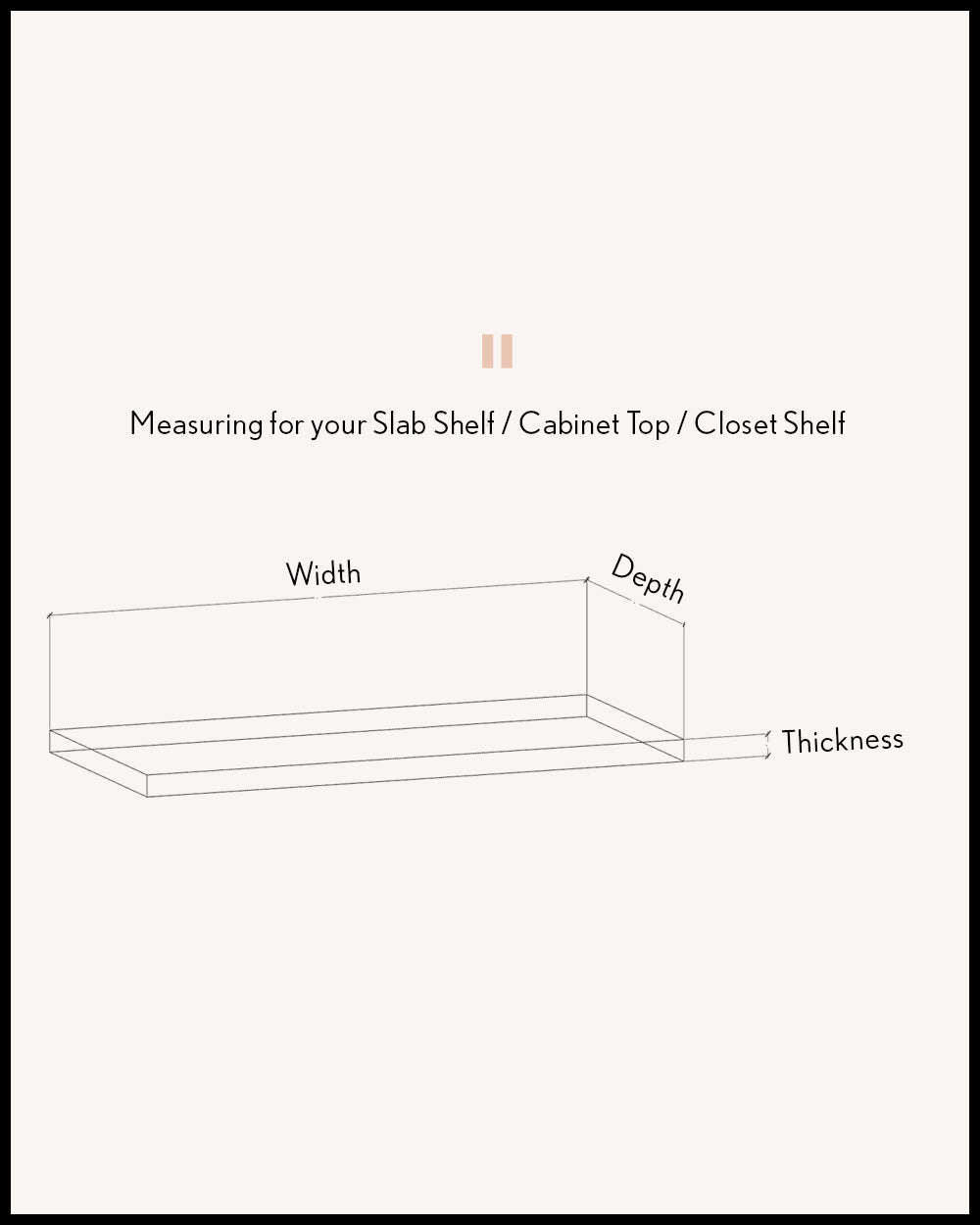 Maple 4.1-6" thick Cabinet Top / Slab Shelf