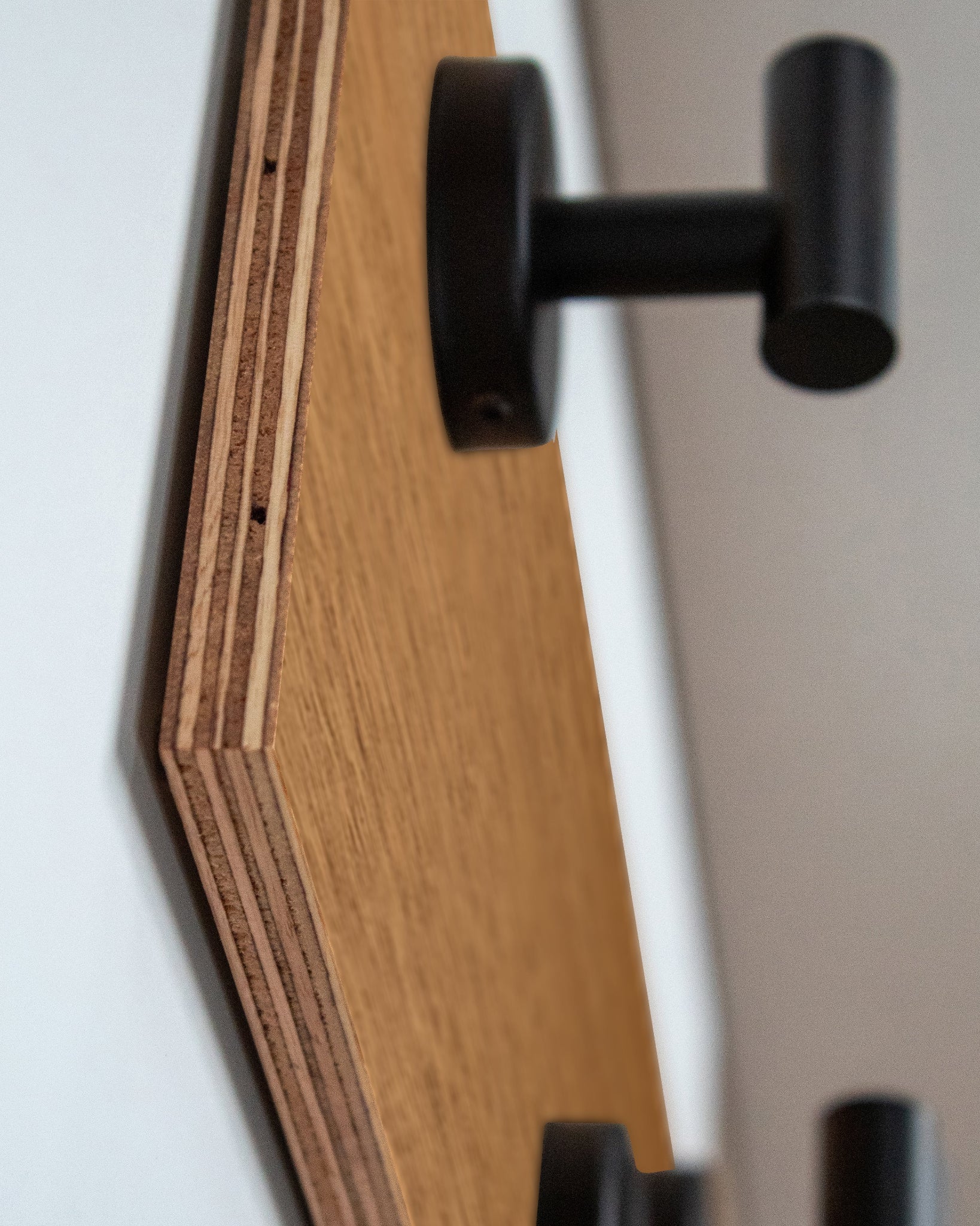 African Mahogany Hook Wall Rack