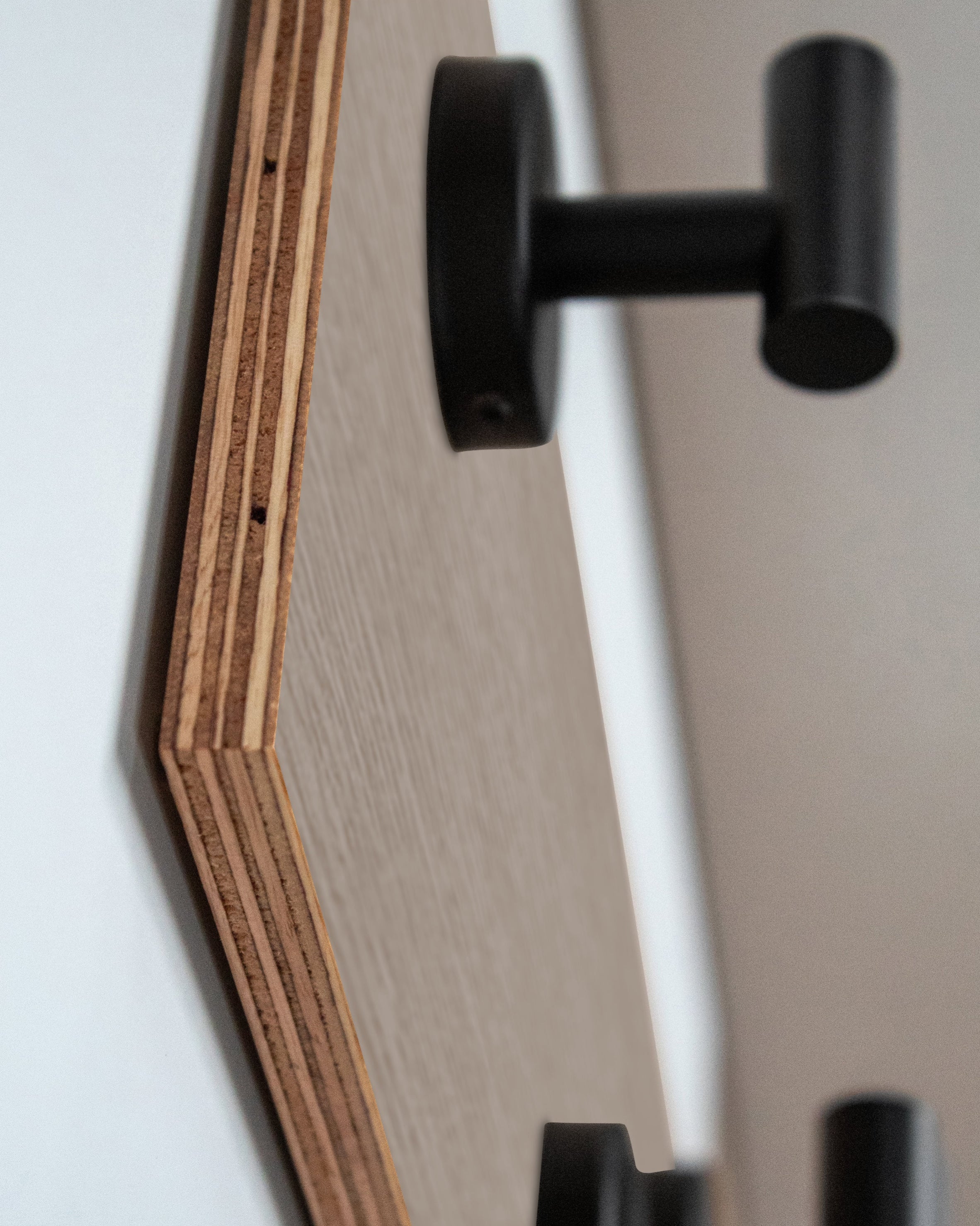 Driftwood Grey Oak Hook Wall Rack