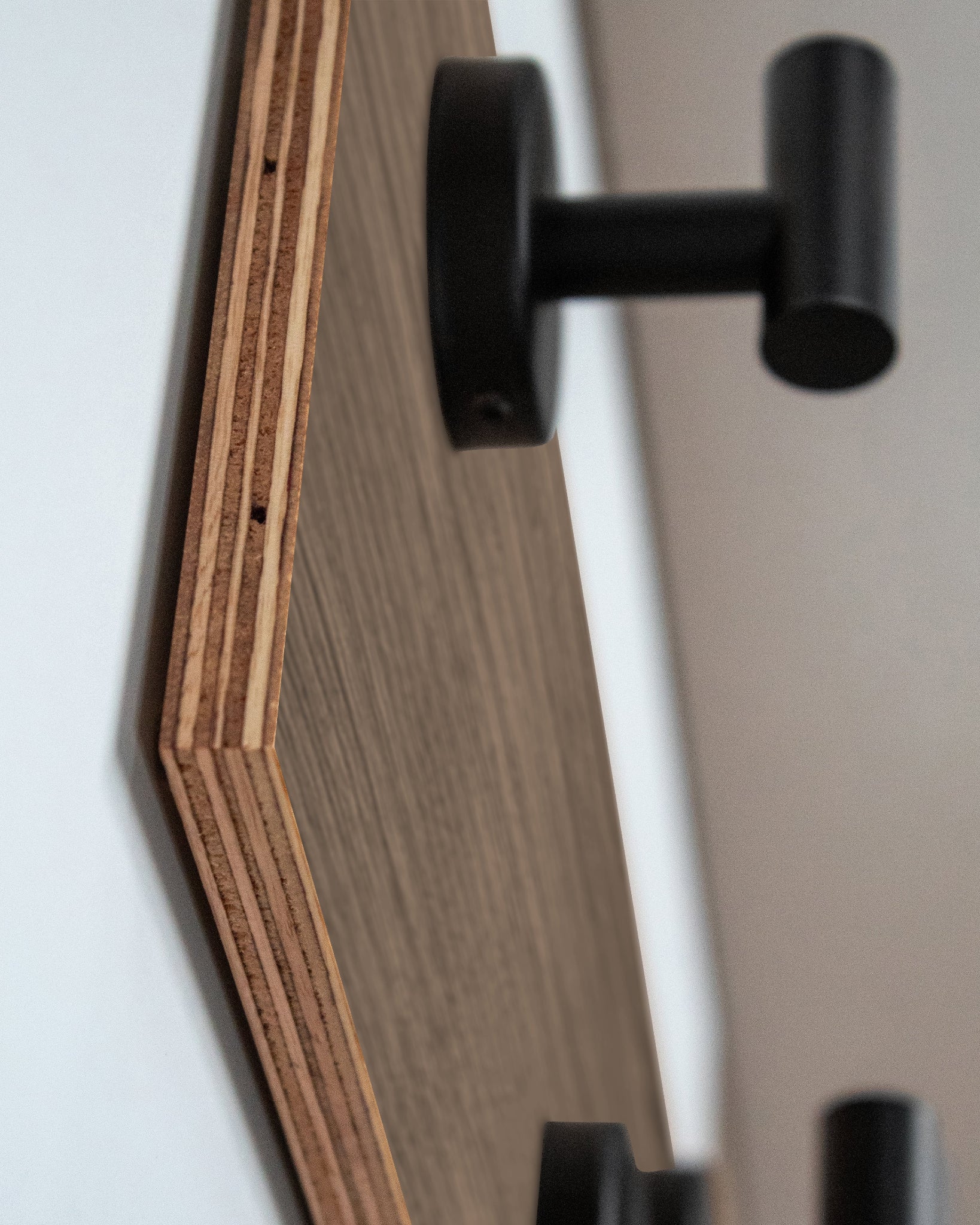 Walnut Hook Wall Rack