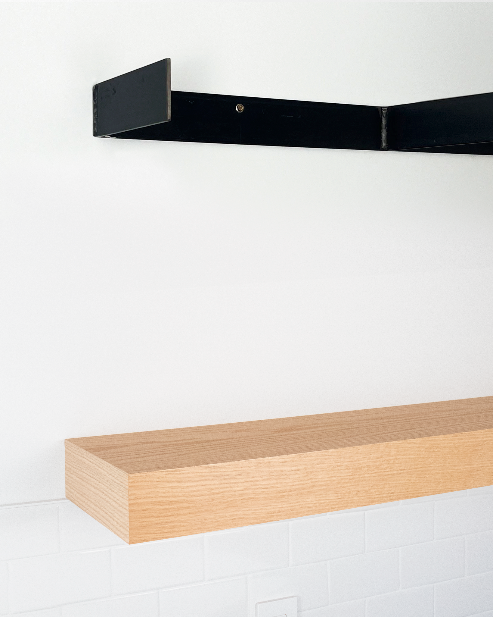 Red Oak Floating Shelves 2-4" thick