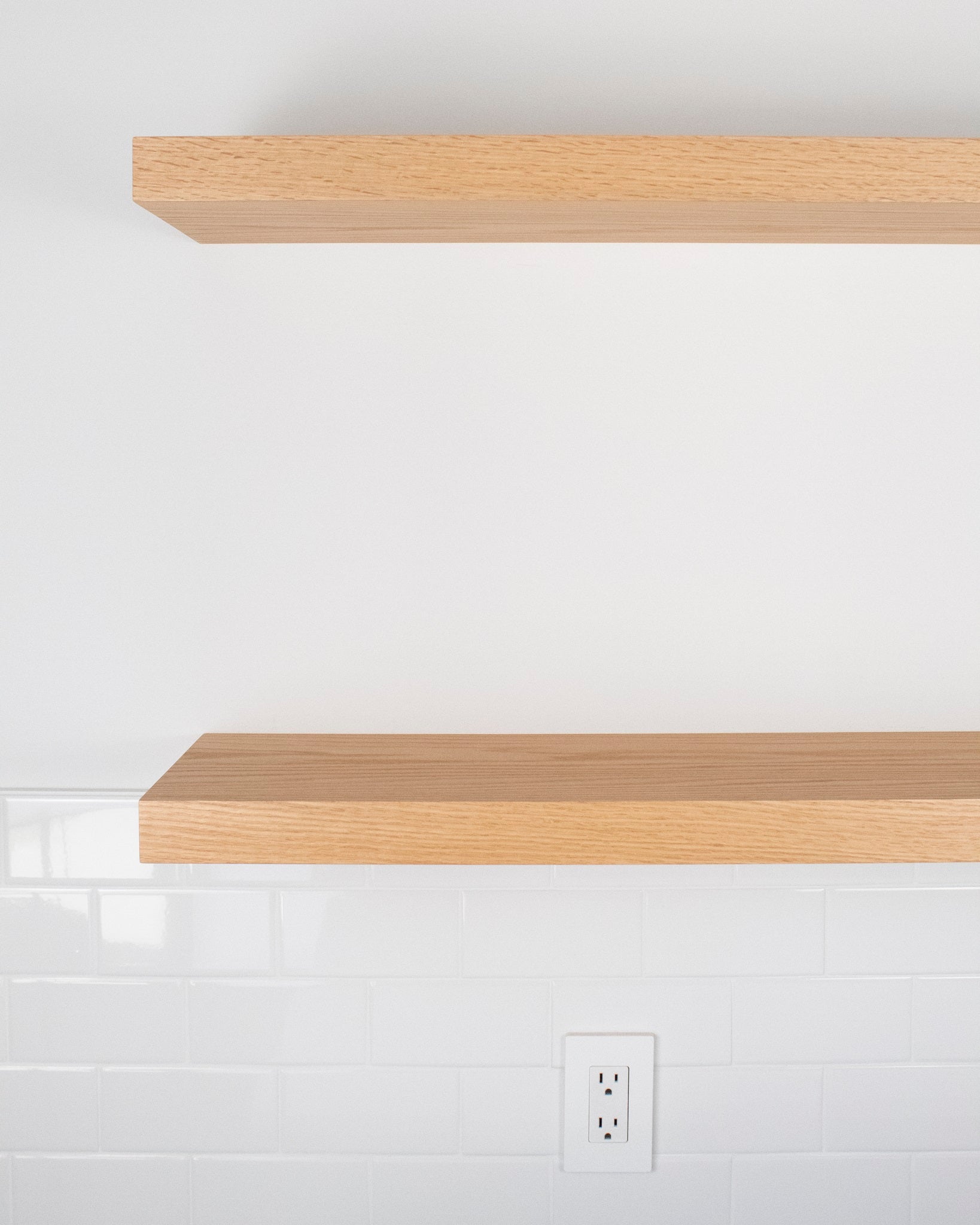 Red Oak Floating Shelves 1.75" thick