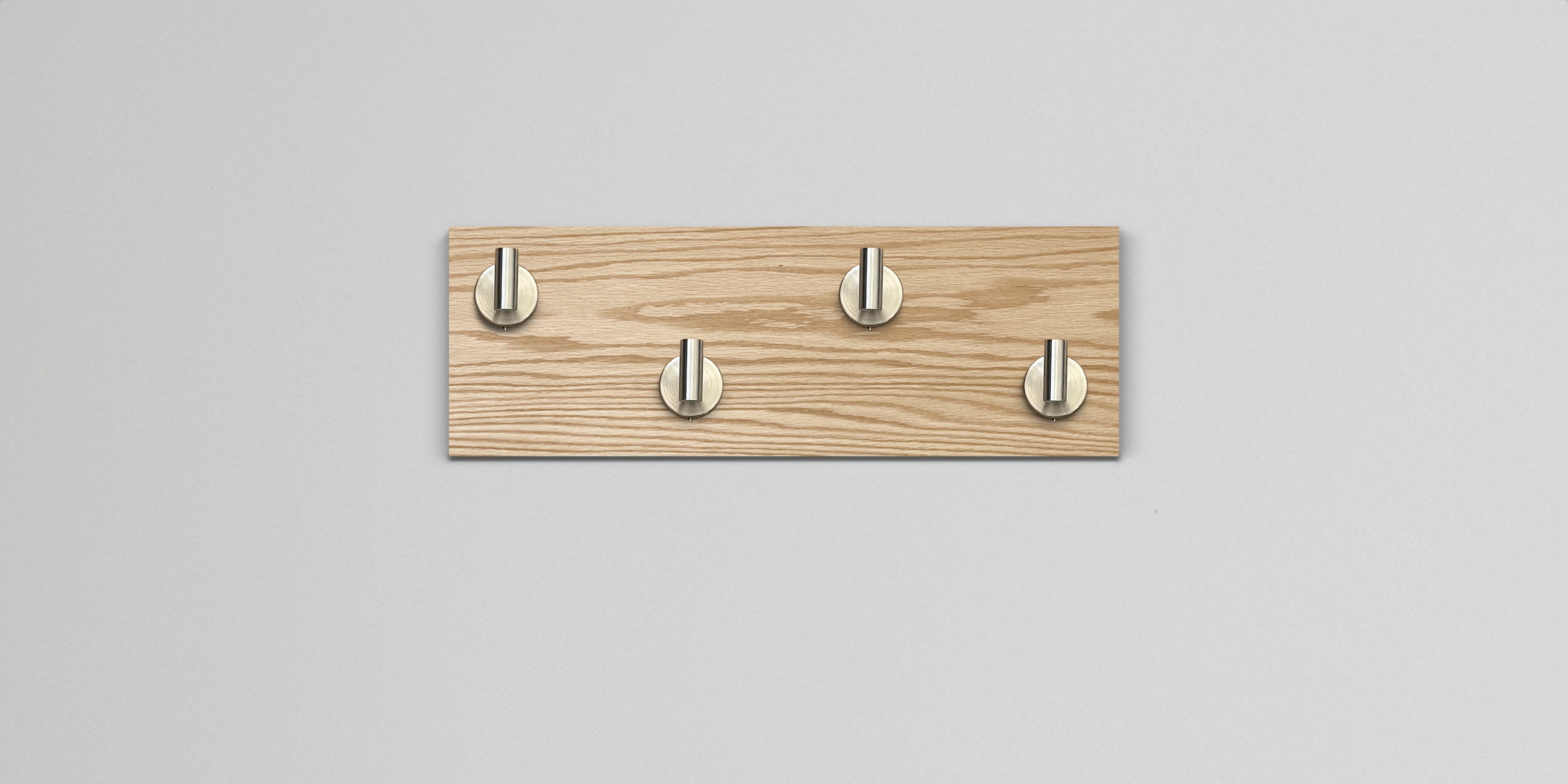 Red Oak Hook Wall Rack