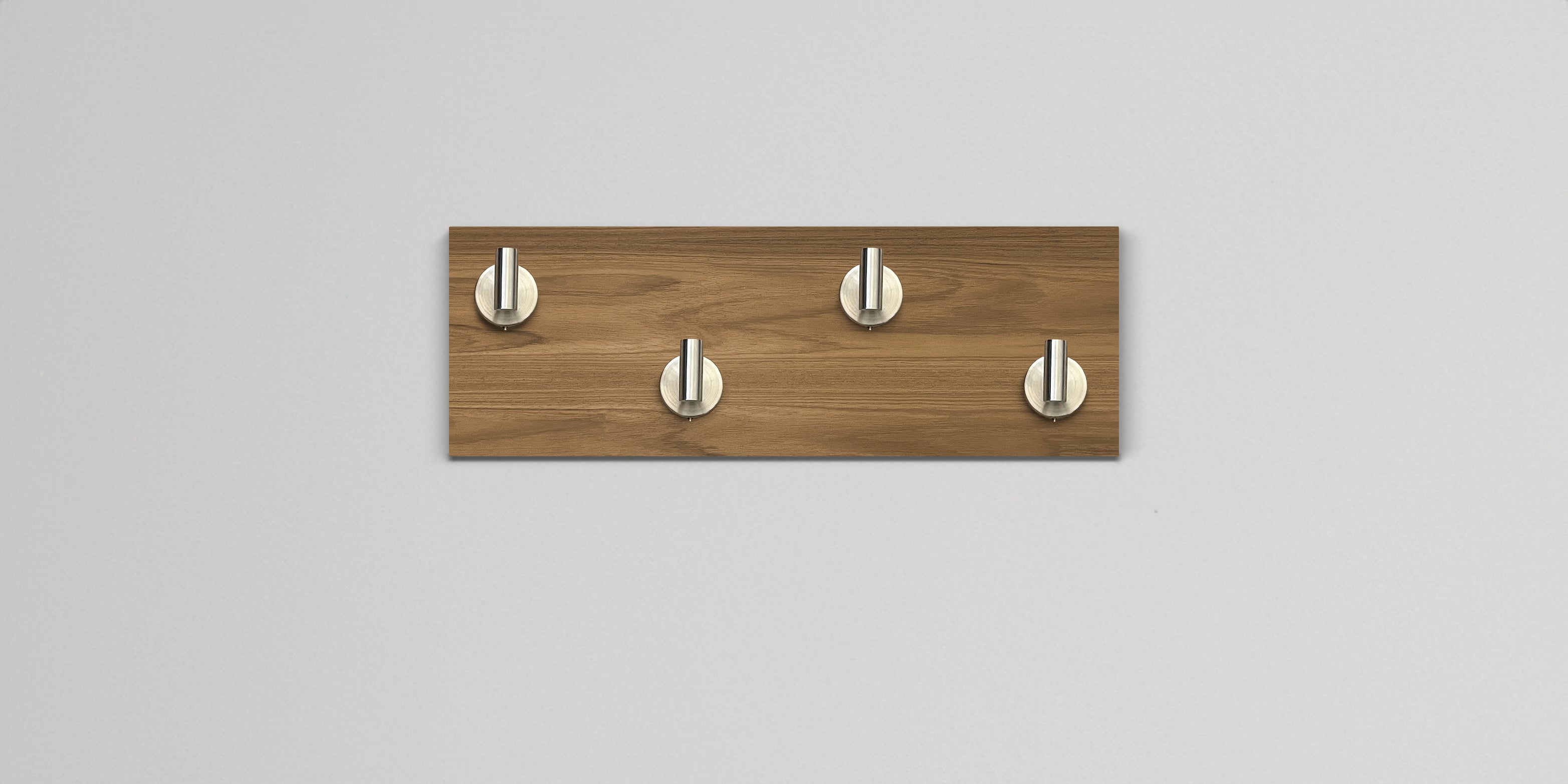 Teak Hook Wall Rack