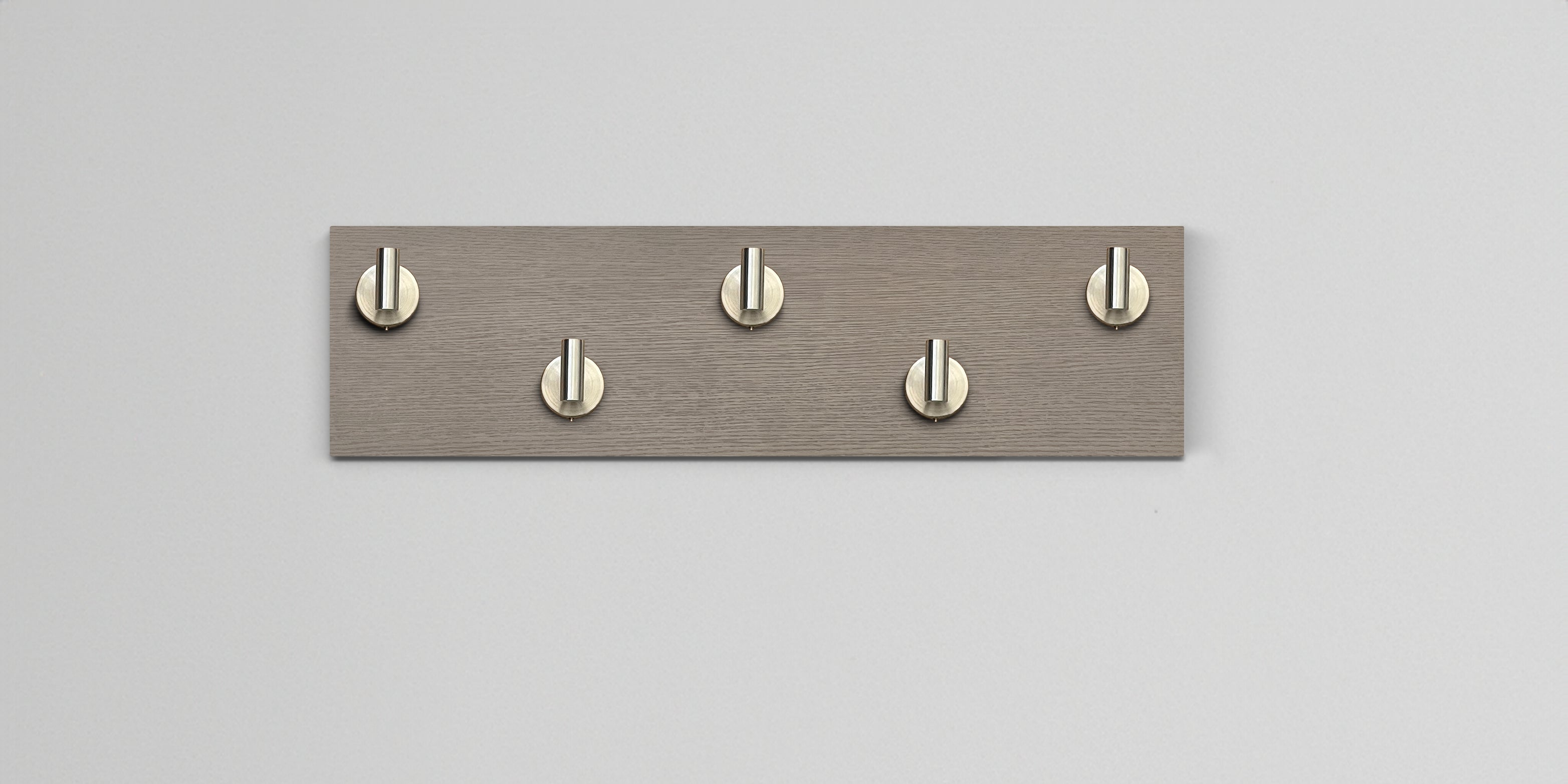 Driftwood Grey Oak Hook Wall Rack