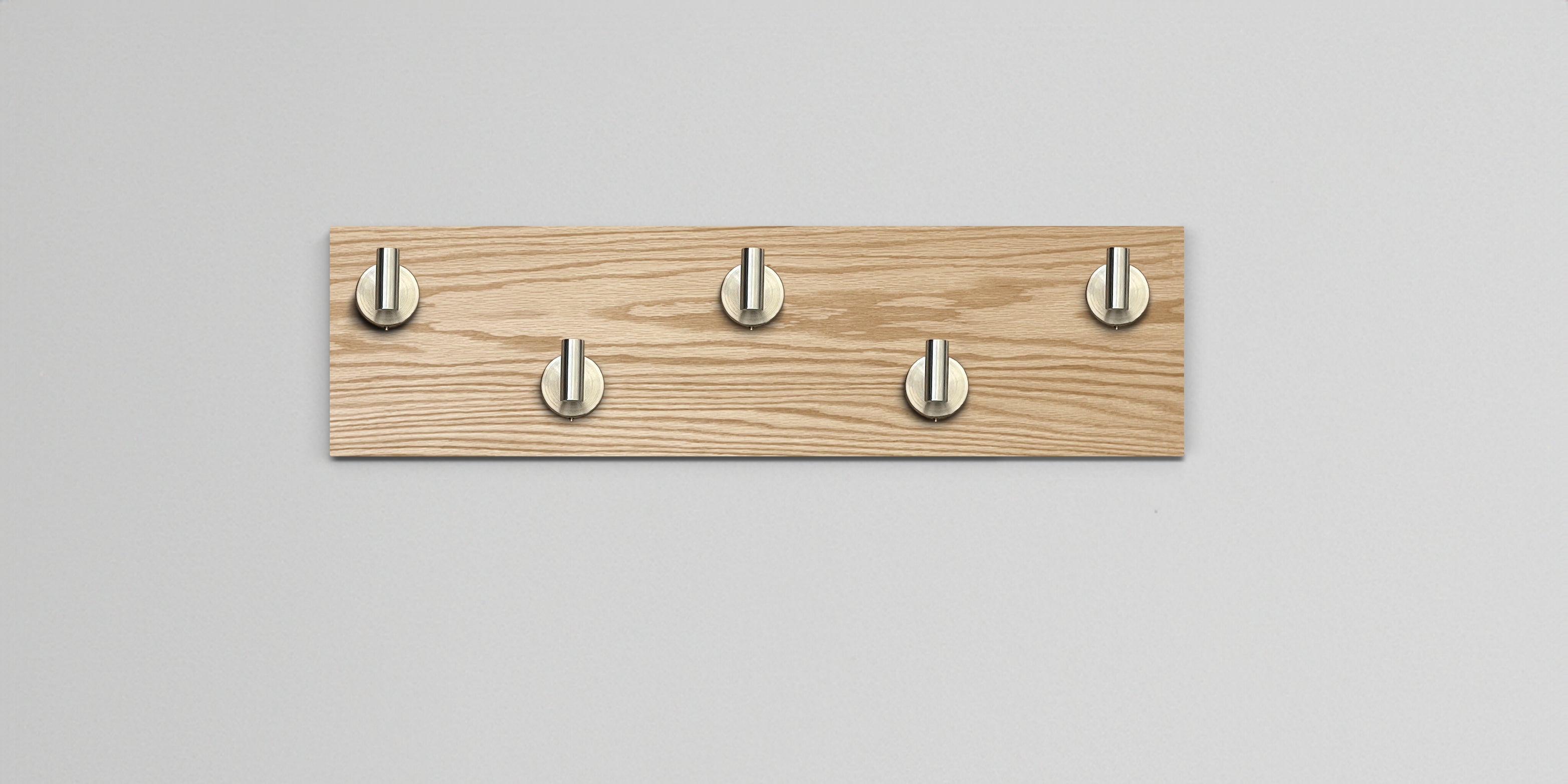 Red Oak Hook Wall Rack