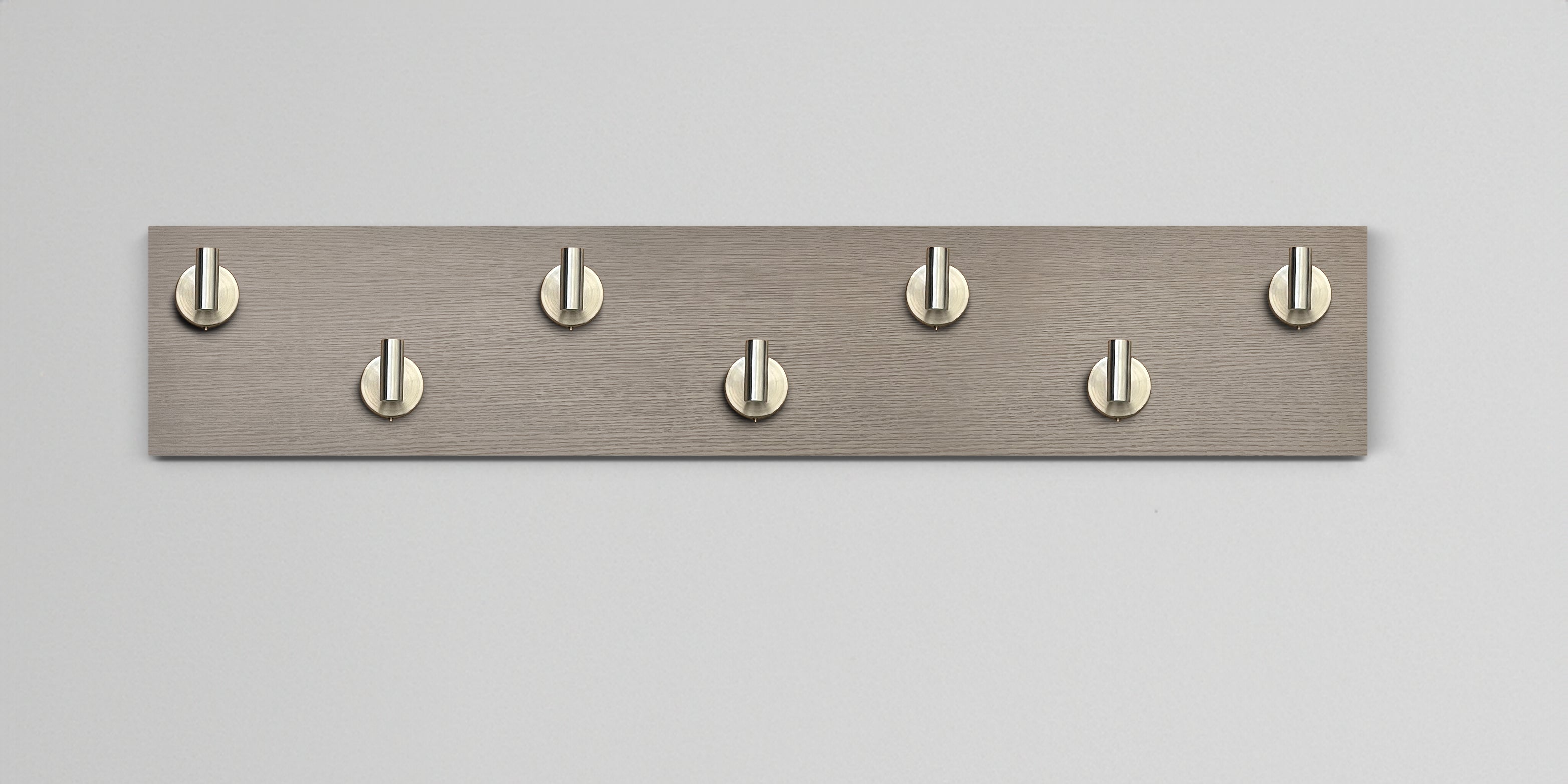 Driftwood Grey Oak Hook Wall Rack