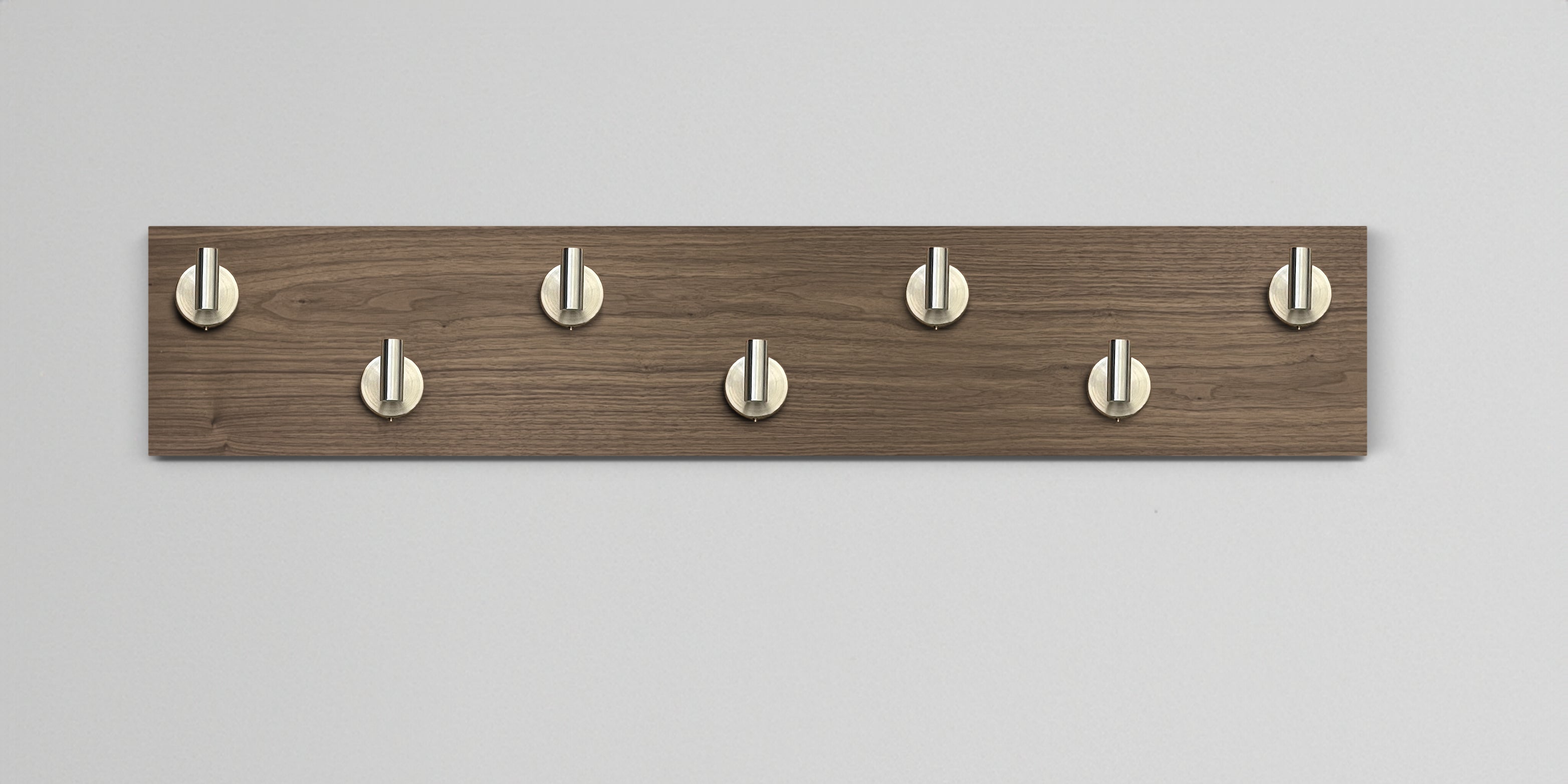 Walnut Hook Wall Rack