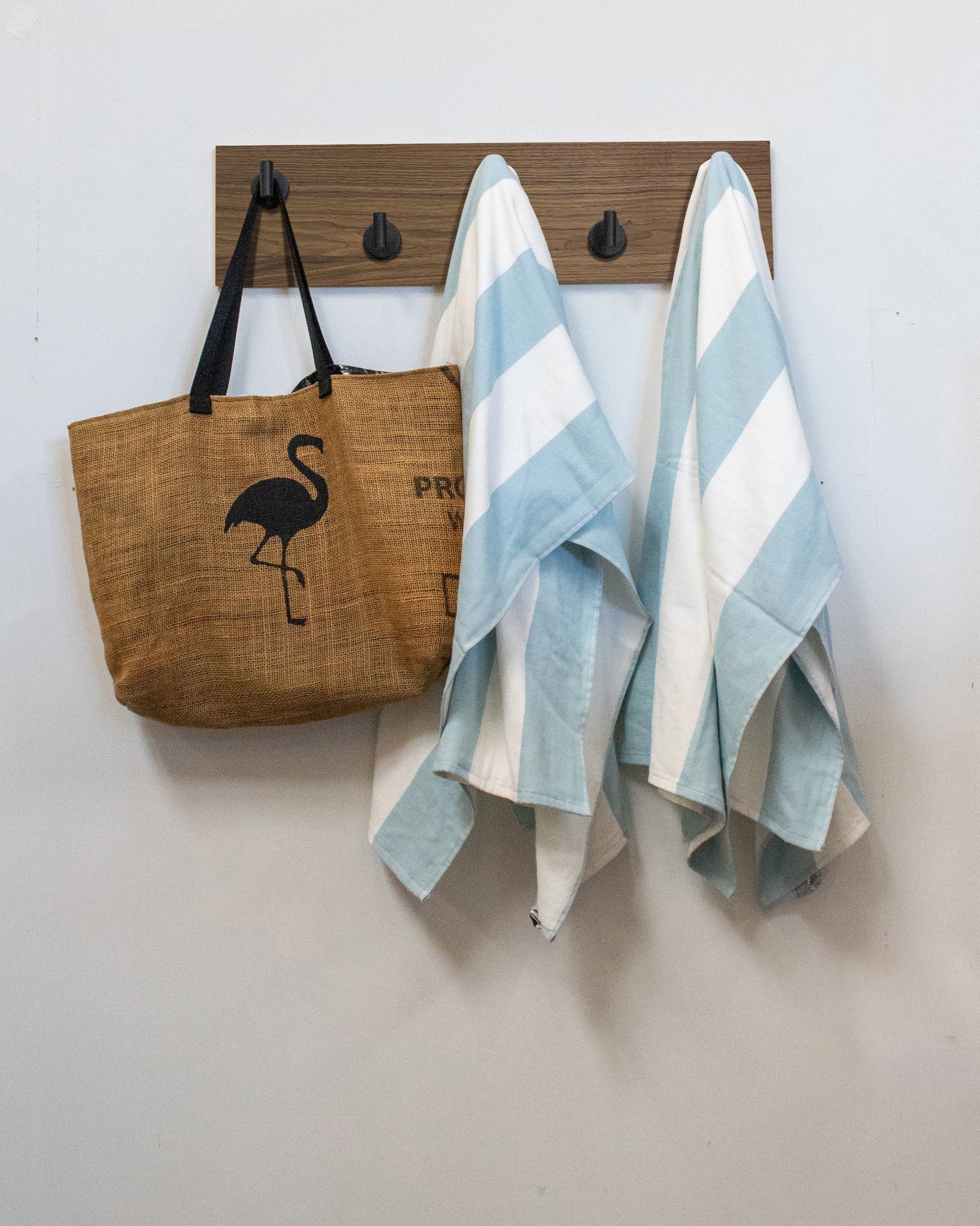 Walnut Hook Wall Rack