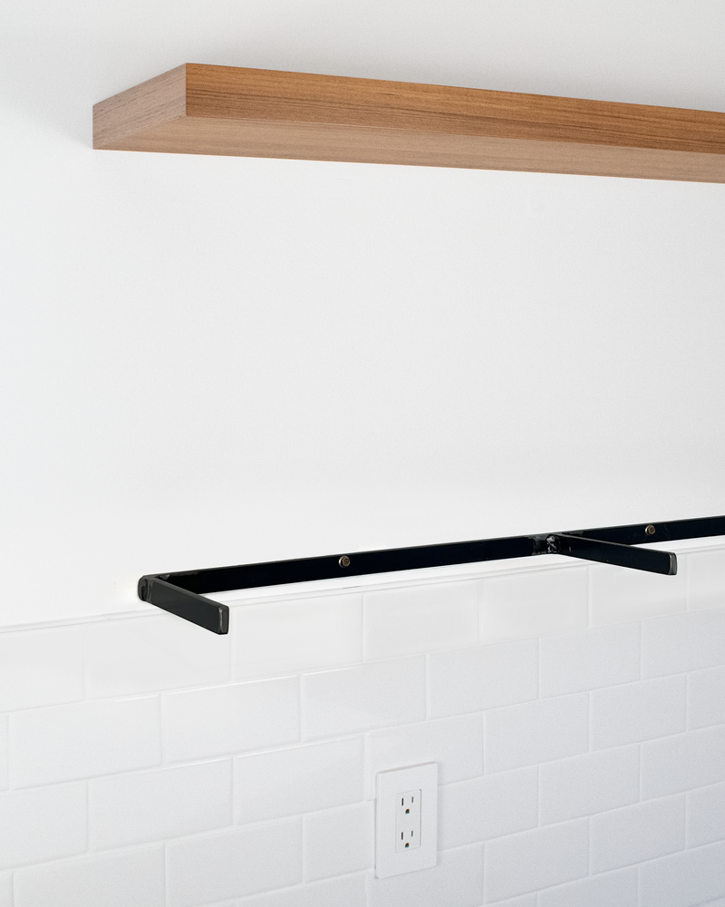 Teak Floating Shelves Quick Ship