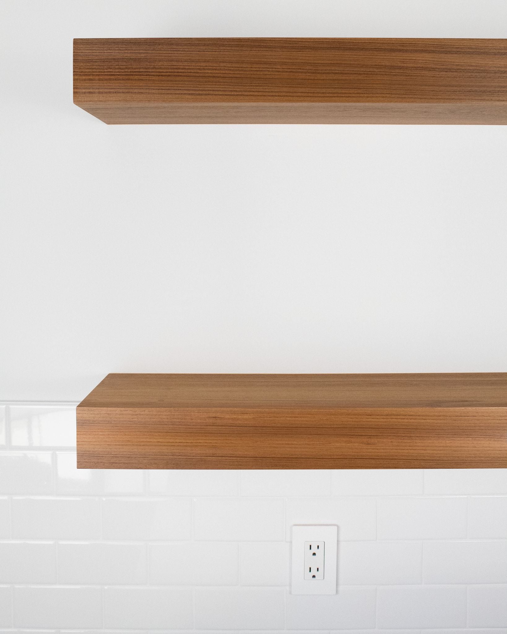 Teak Floating Shelves 2-4" thick