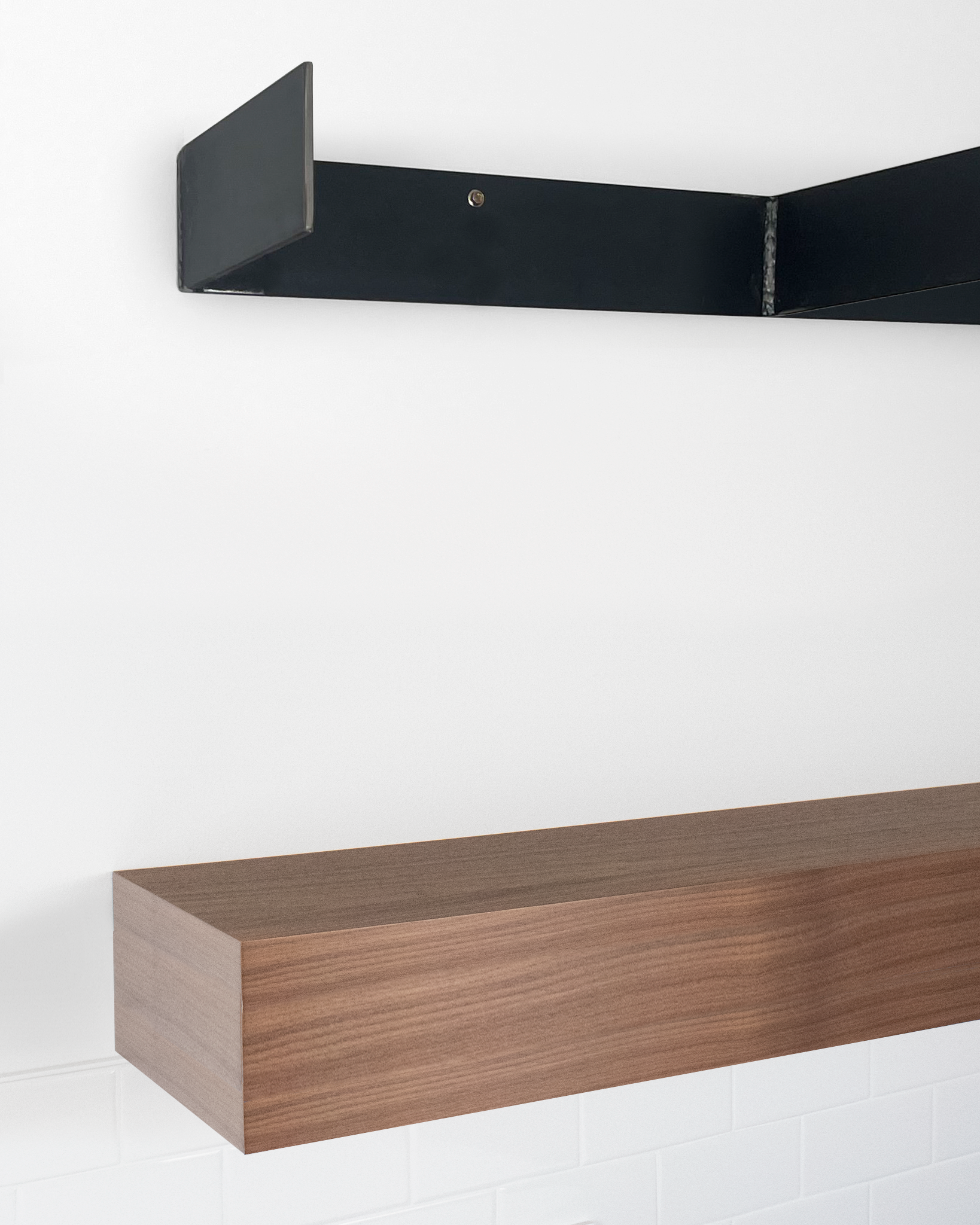 Walnut Floating Shelves 4.1-6" thick