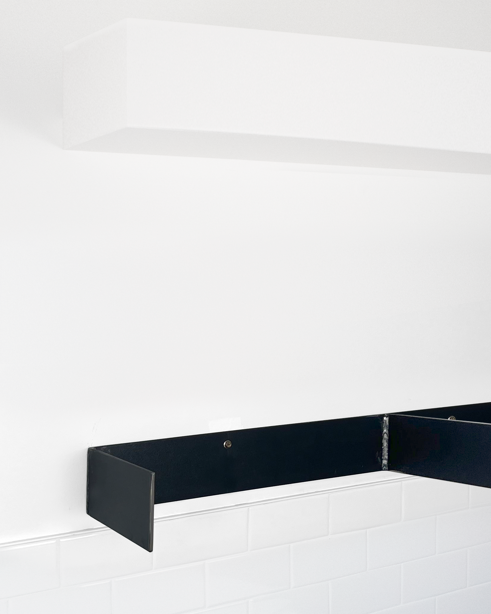 White Floating Shelves 4.1-6" thick