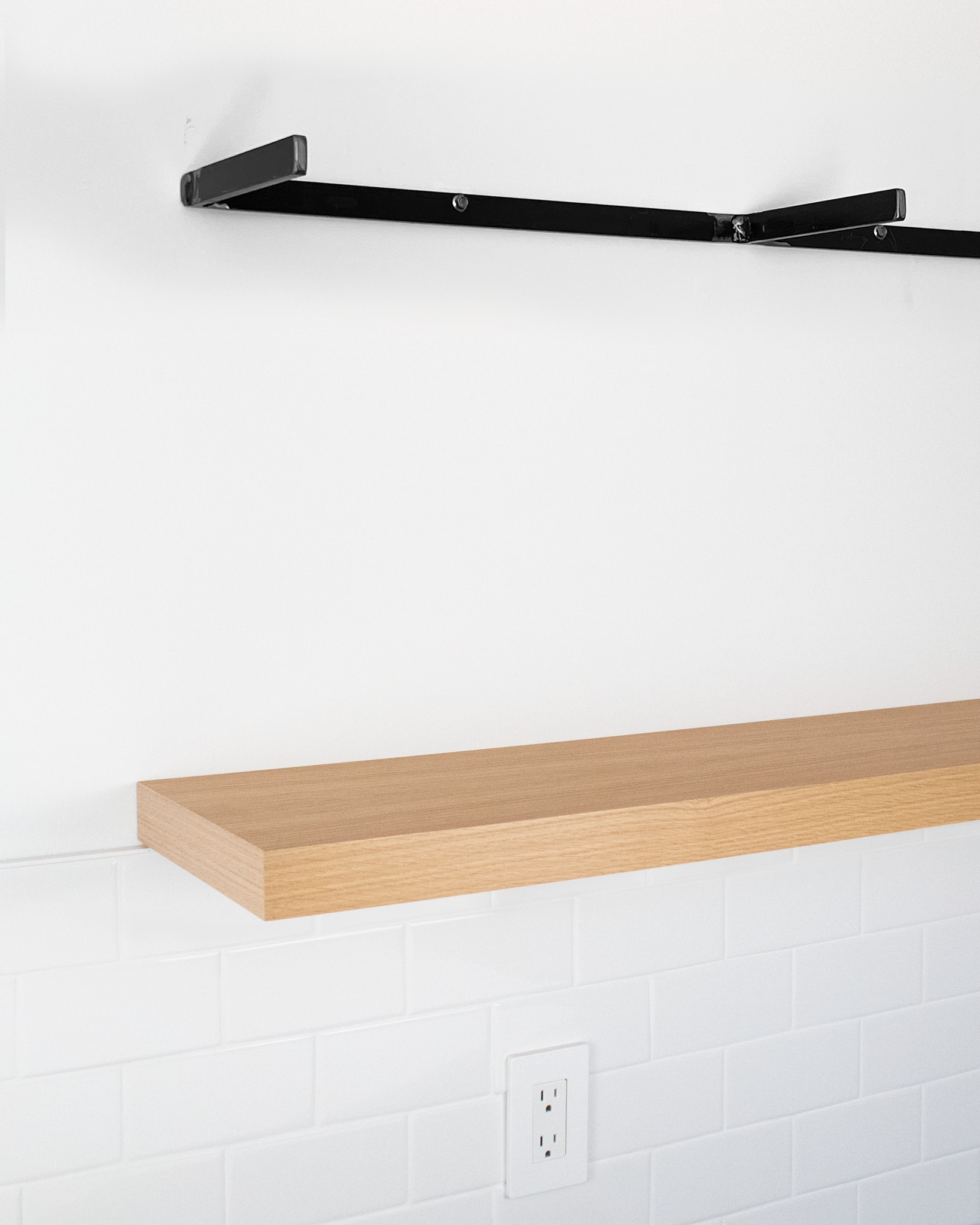 Rift White Oak Floating Shelves 1.75"