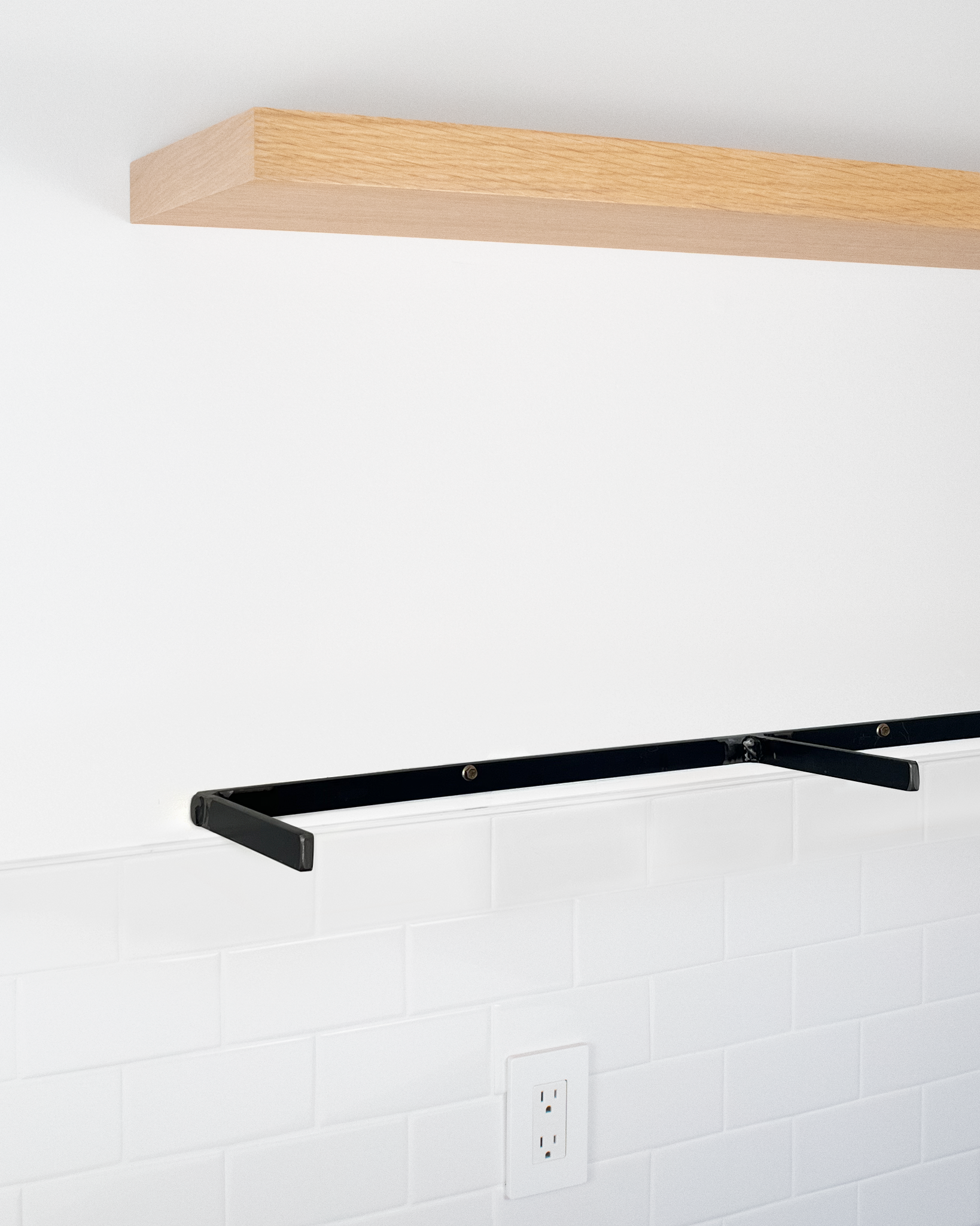 Rift White Oak Floating Shelves 1.75"