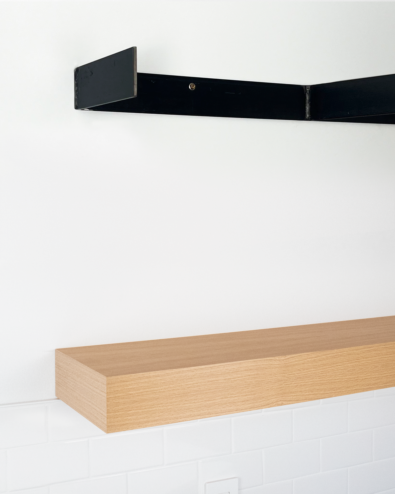 Rift White Oak Floating Shelves 2-4" thick