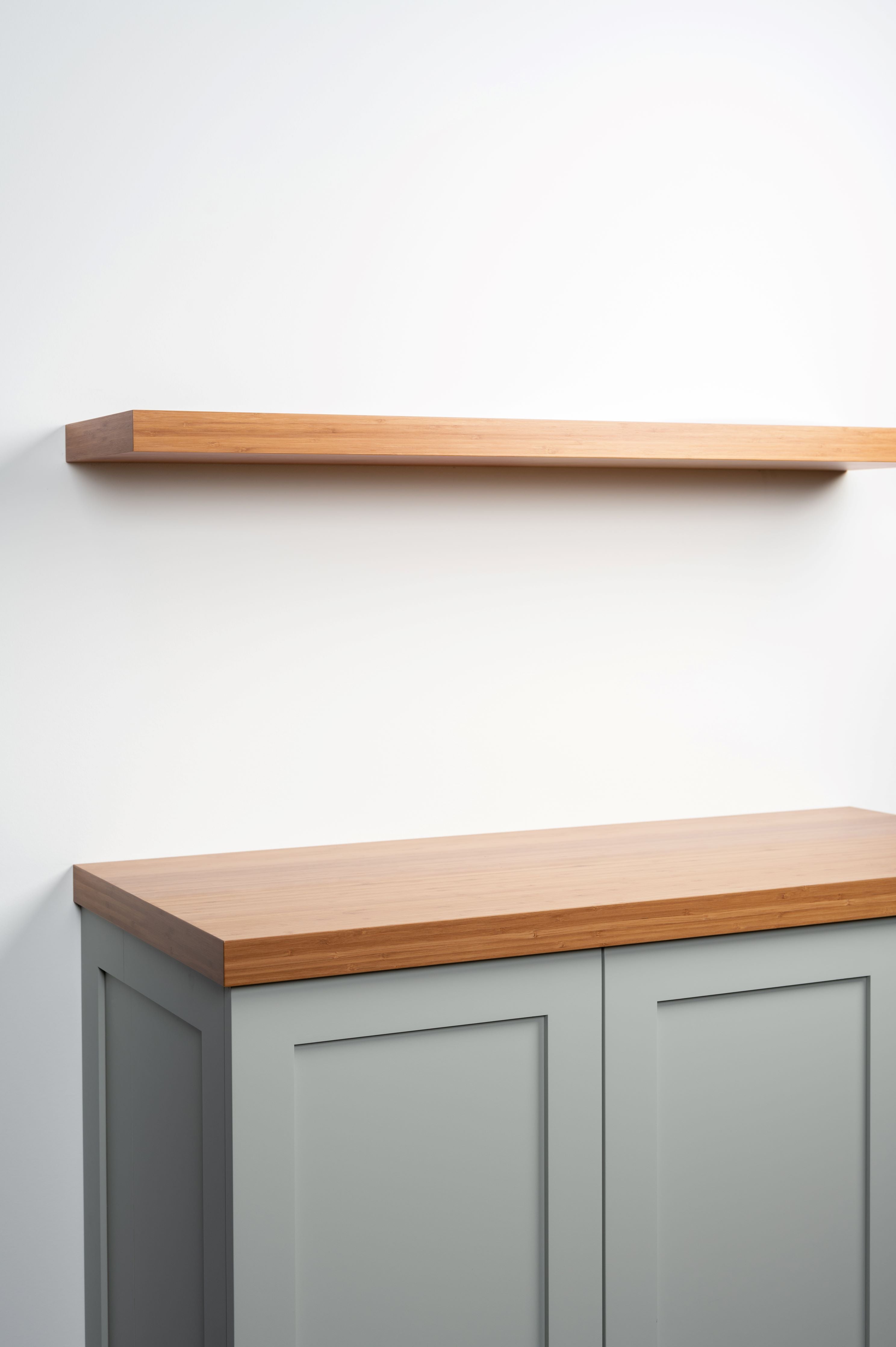 Bamboo 2-4" thick Cabinet Top / Slab Shelf