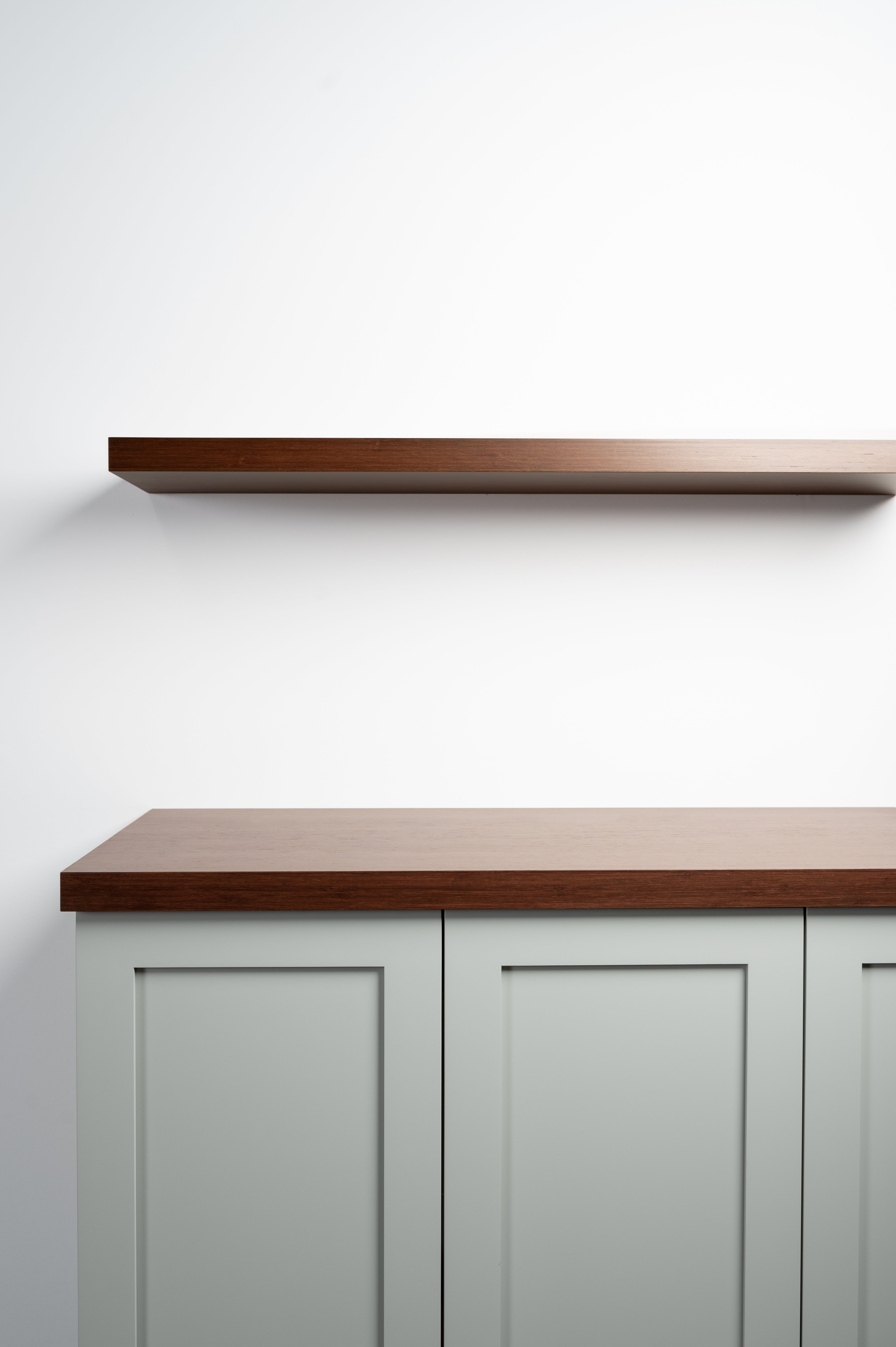 Chocolate Bamboo 1.75" thick Cabinet Top / Slab Shelf