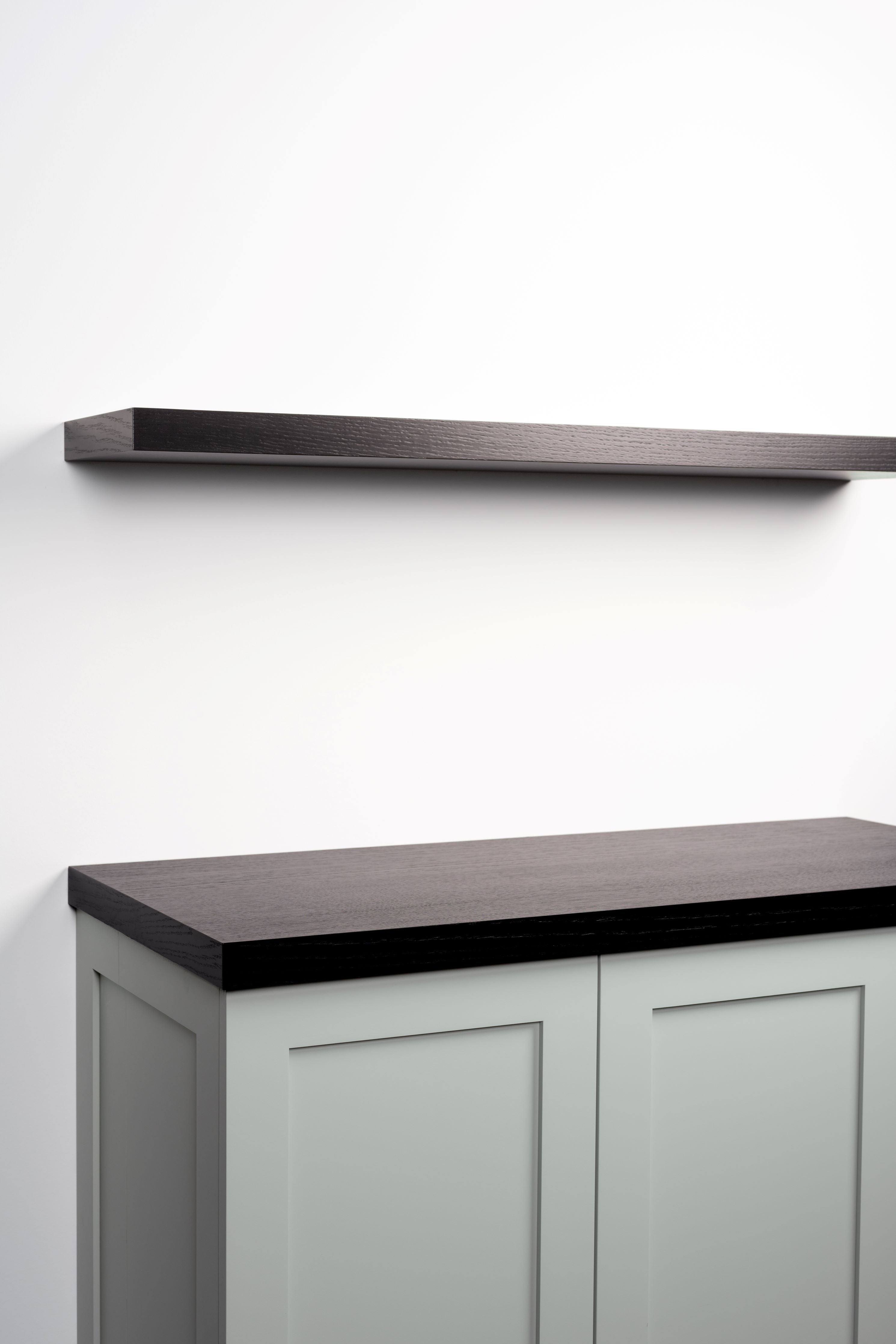 Chocolate Espresso Oak 4.1-6" thick Cabinet Top / Slab Shelf