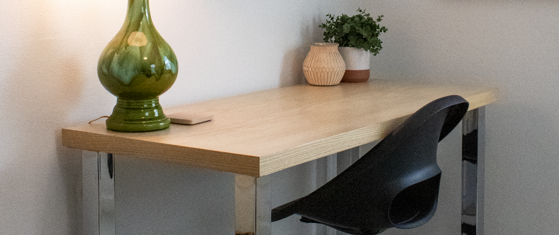 1.75 inch thick wood desktop slab