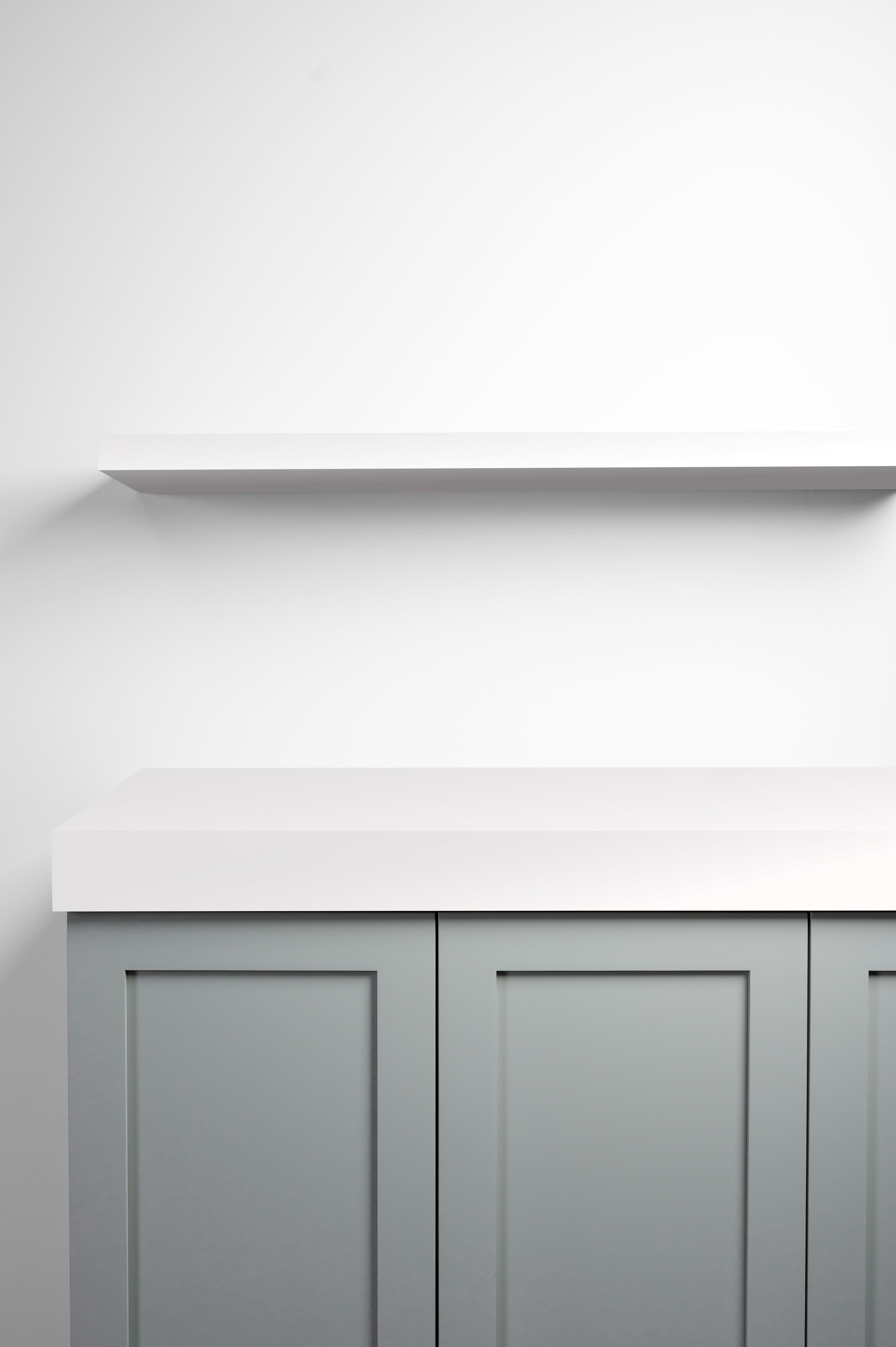 White 1.75" thick Cabinet Top / Slab Shelf