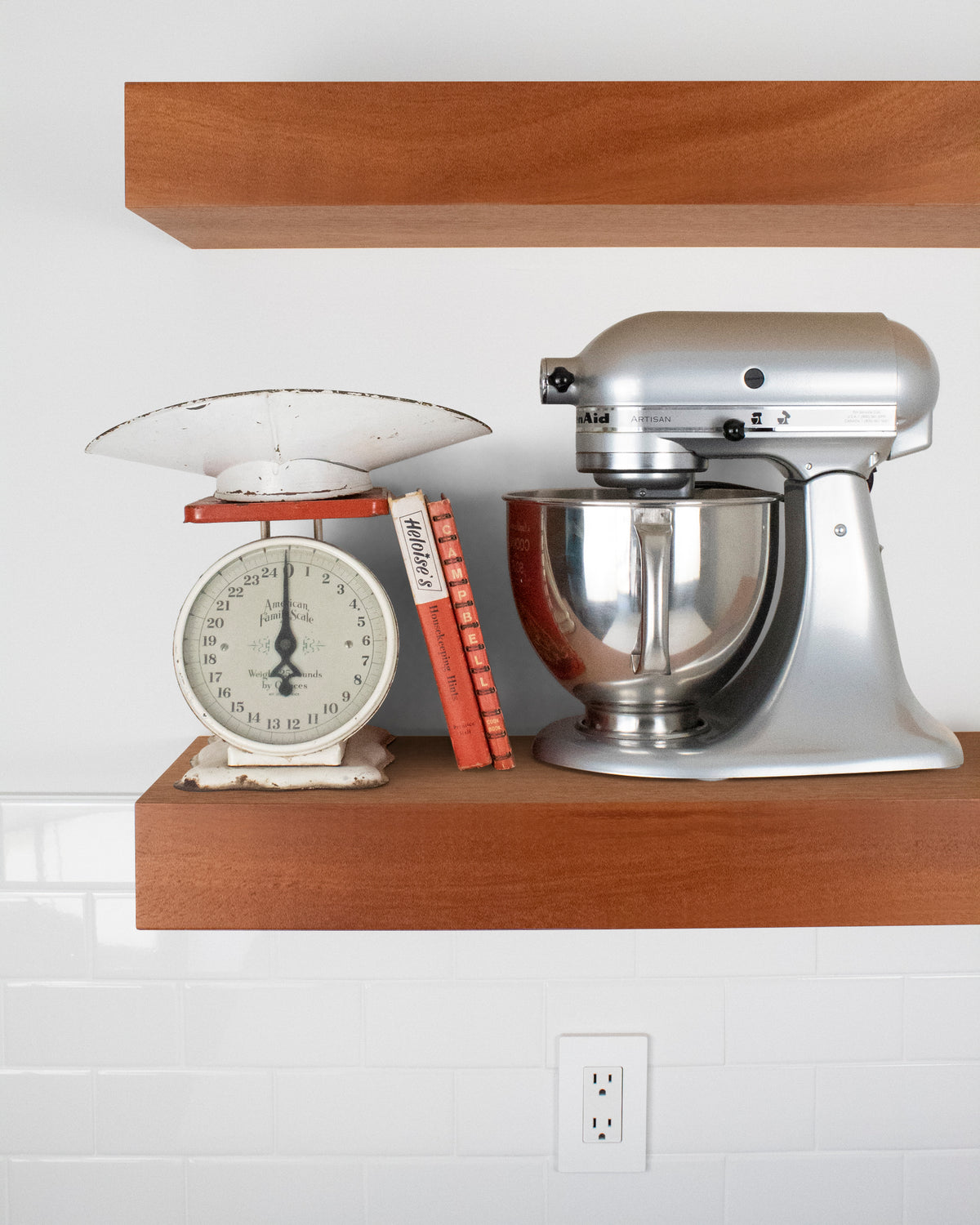 African Mahogany Floating Shelves 24" thick